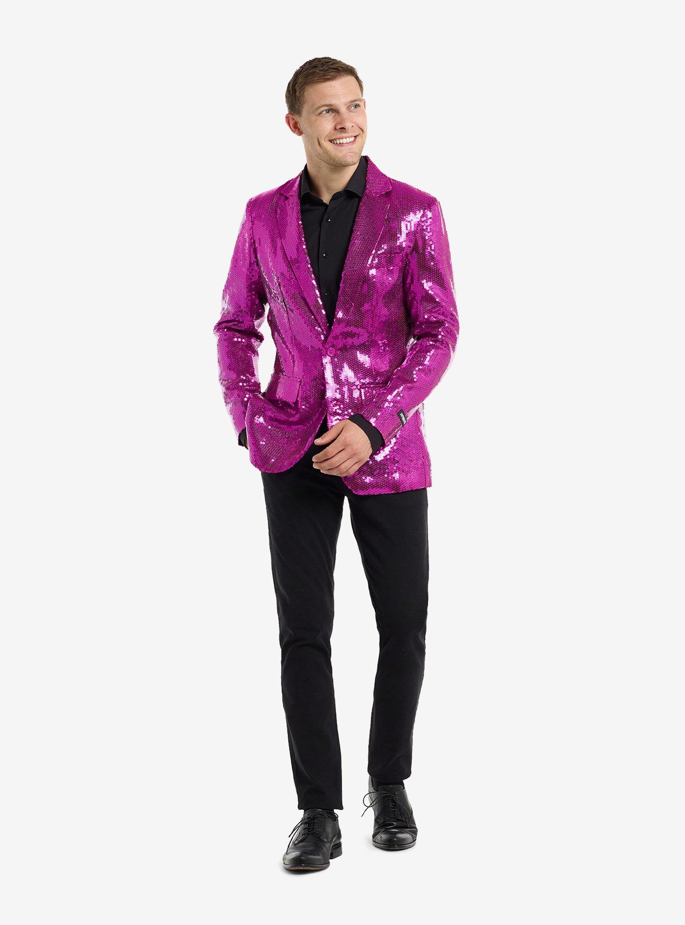 Sequins Pink Blazer, , hi-res