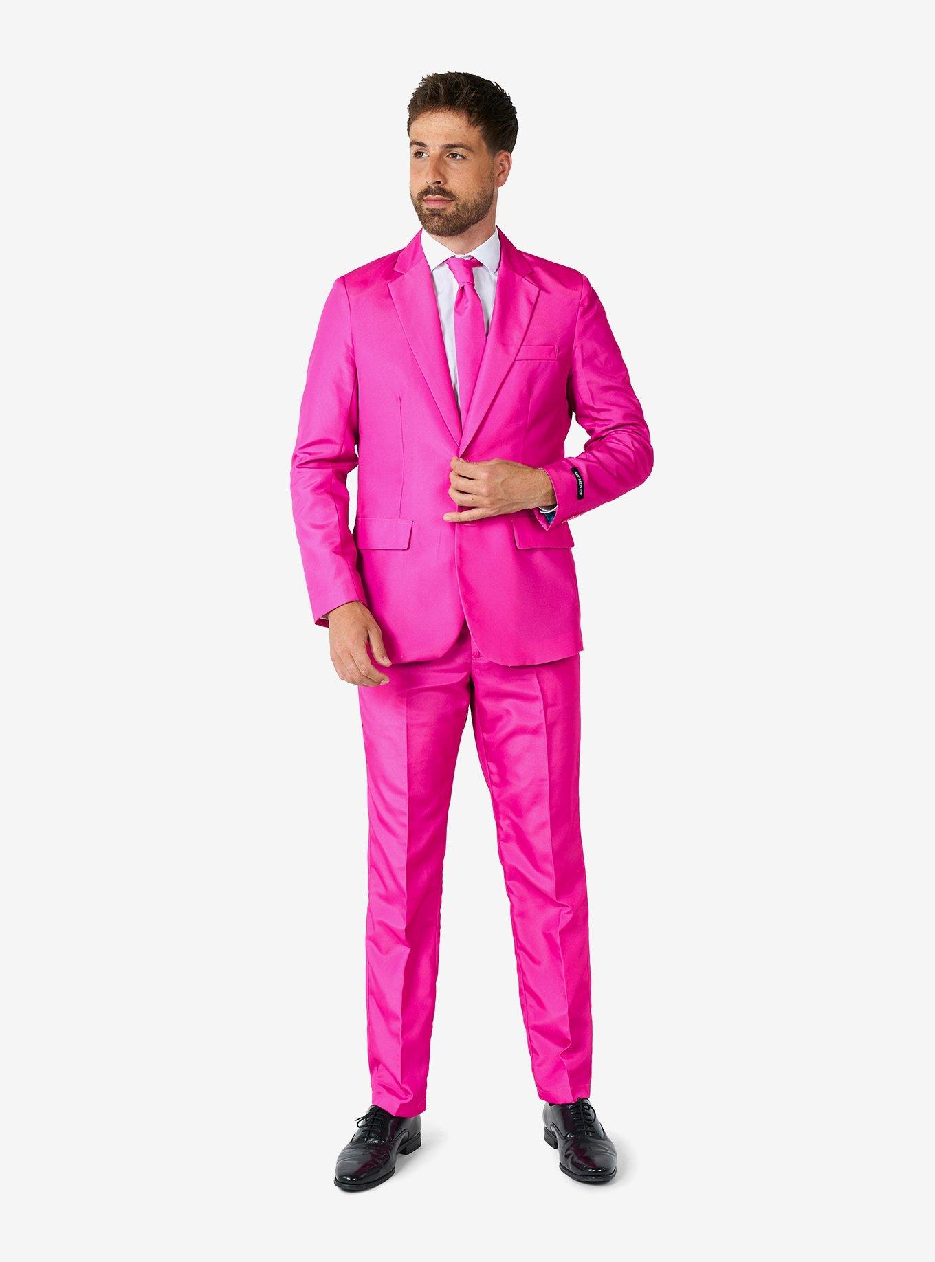 Solid Pink Suit, , hi-res