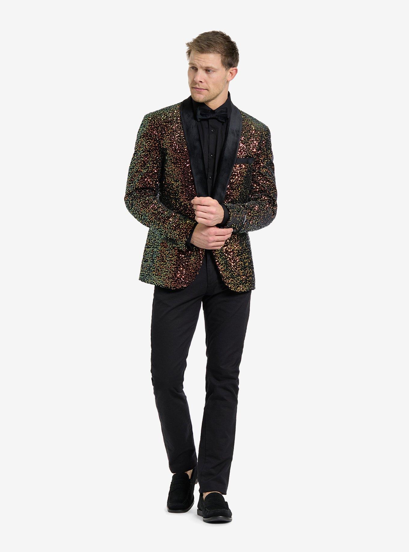 Amber Sequins Dinner Jacket, MULTI, alternate