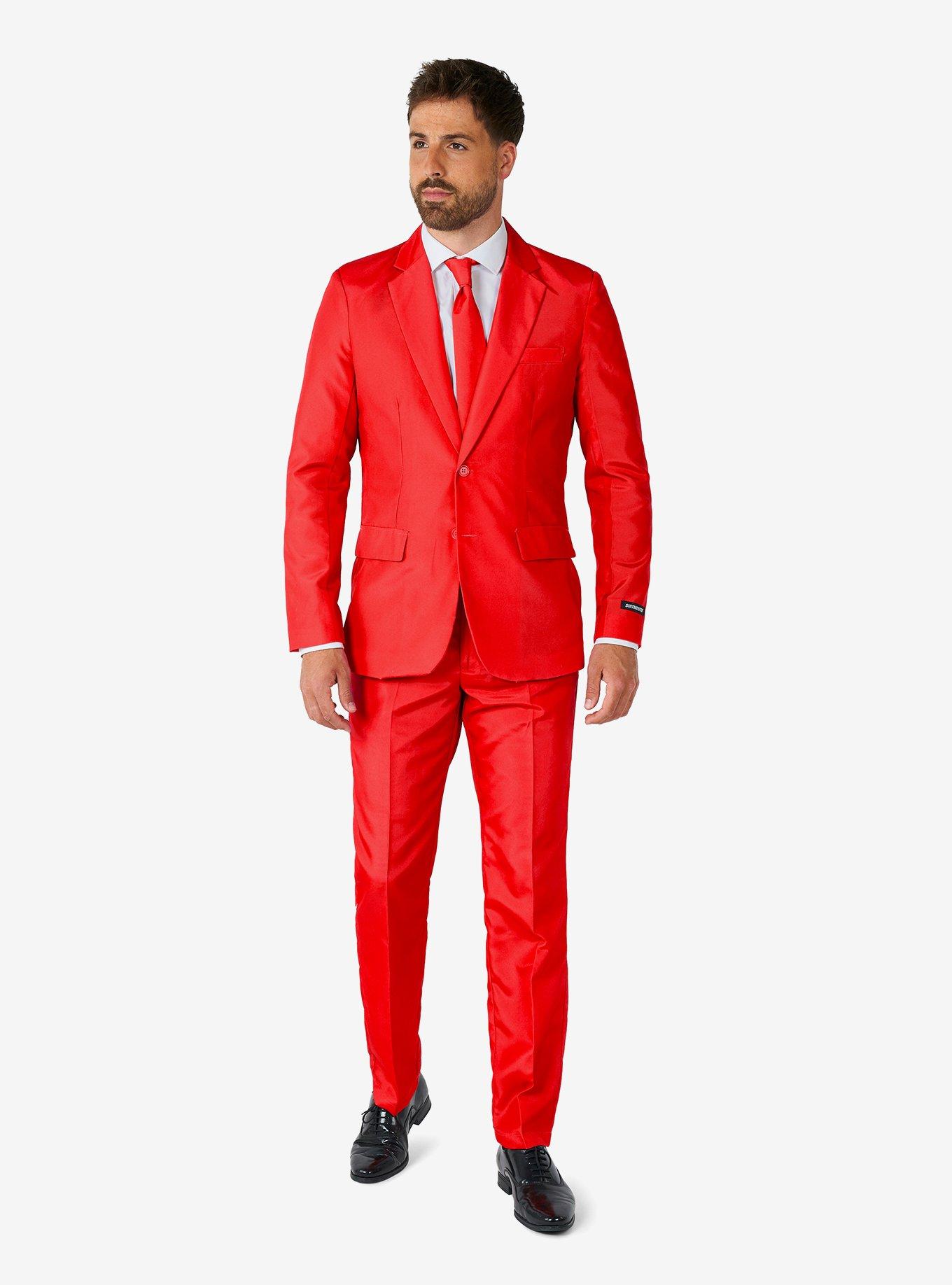 Solid Red Suit, , hi-res