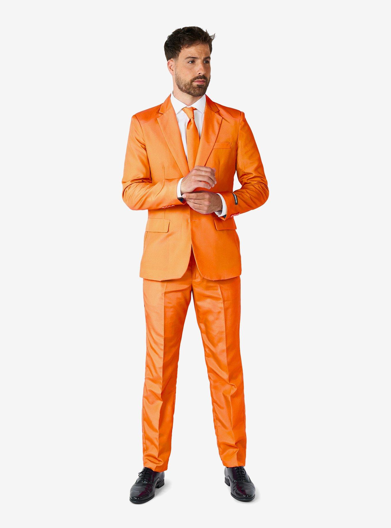 Solid Orange Suit, , hi-res