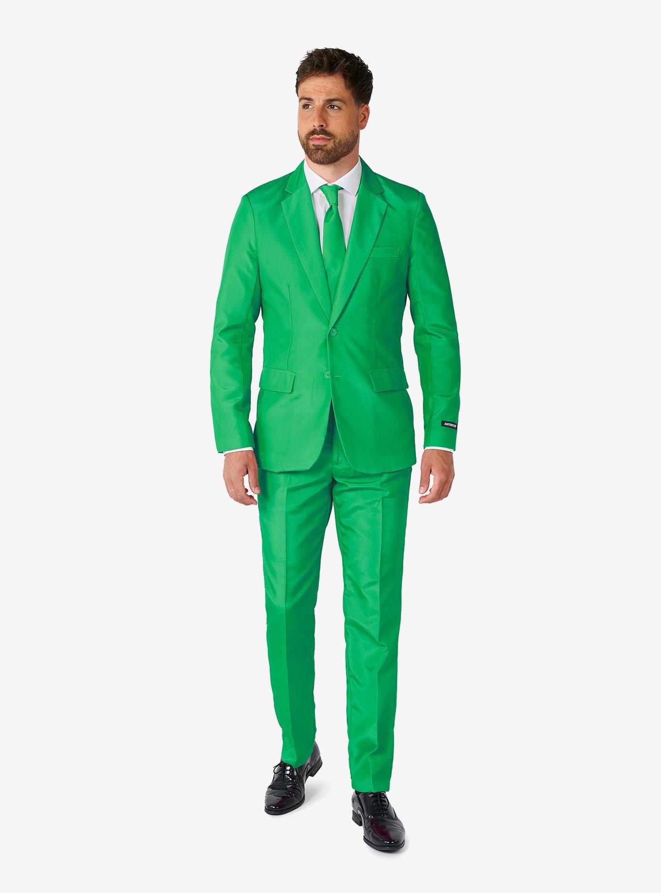 Solid Green Suit, GREEN, alternate