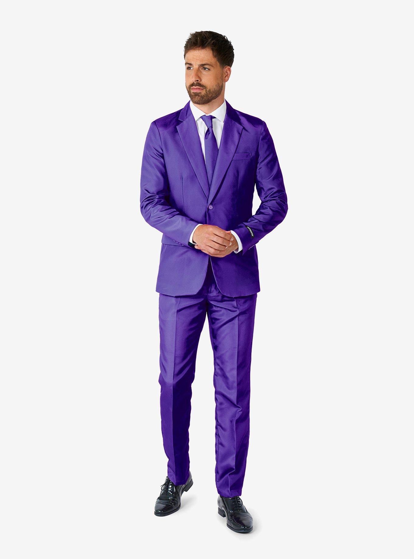 Solid Purple Suit, , hi-res