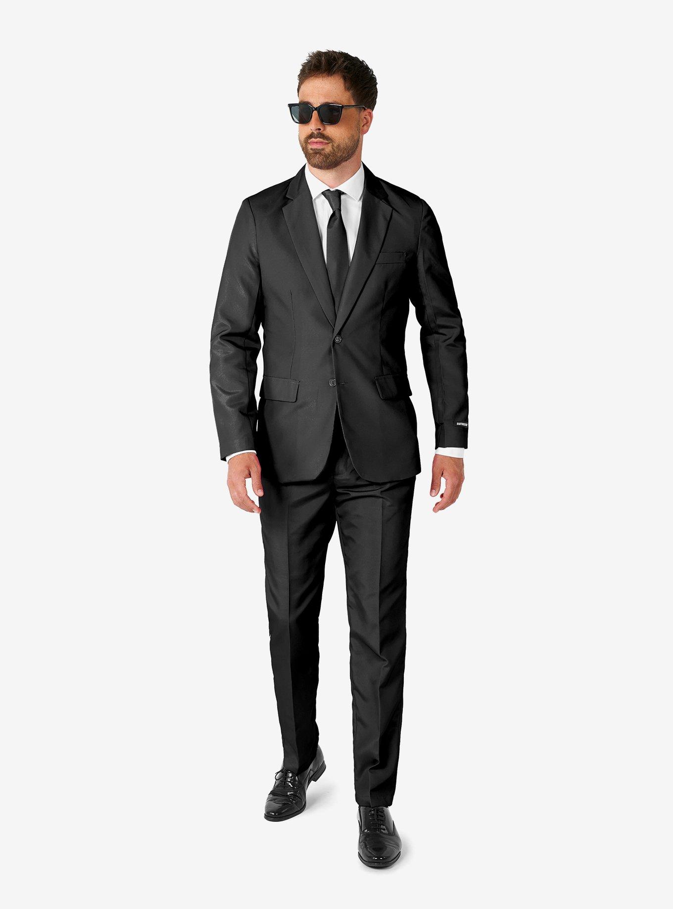 Solid Black Suit, , hi-res