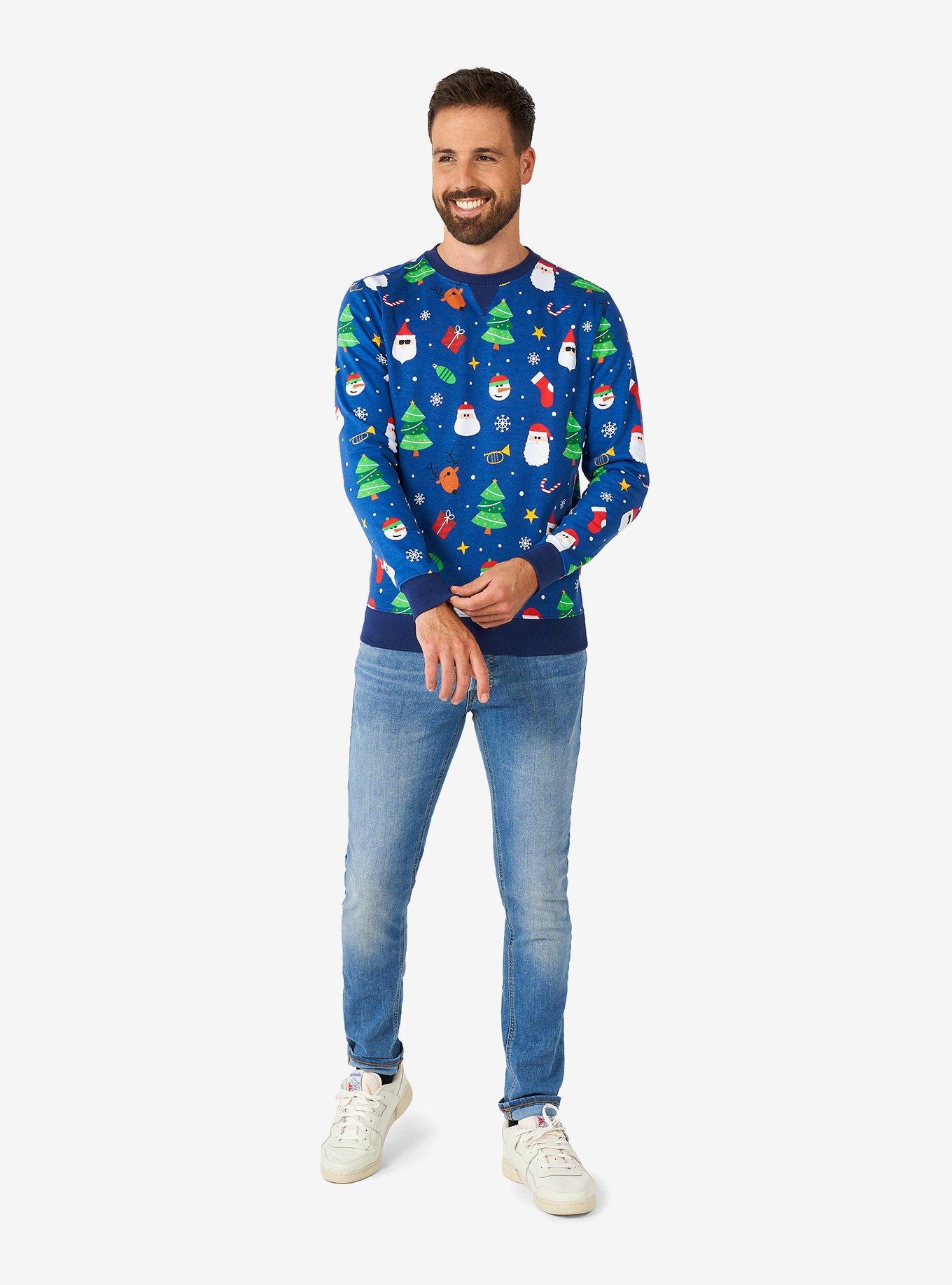 Festivity Blue Sweater, , hi-res