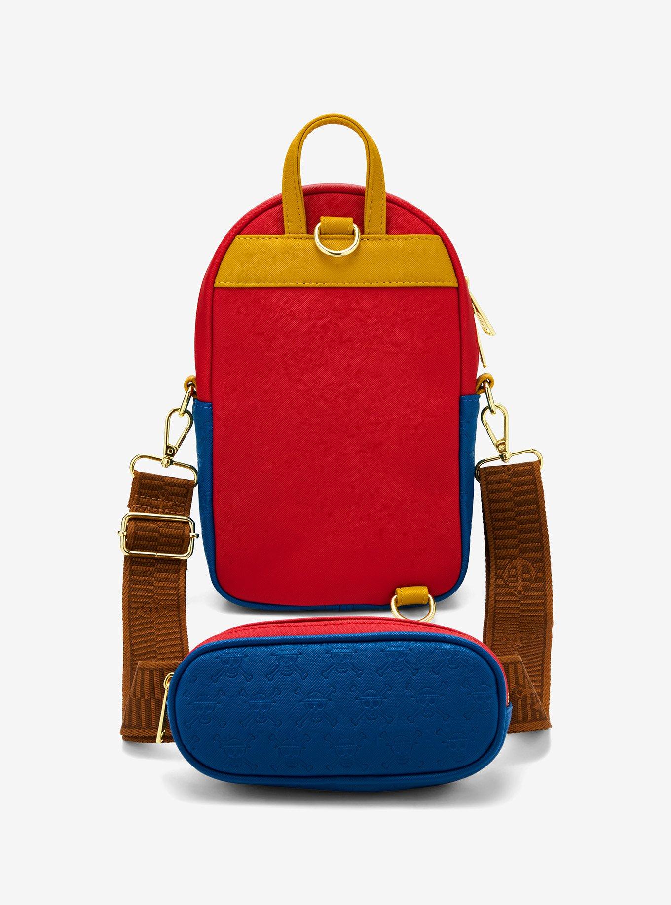 Loungefly One Piece Straw Hat Crew Jolly Roger Sling Bag with Coin Purse, , alternate