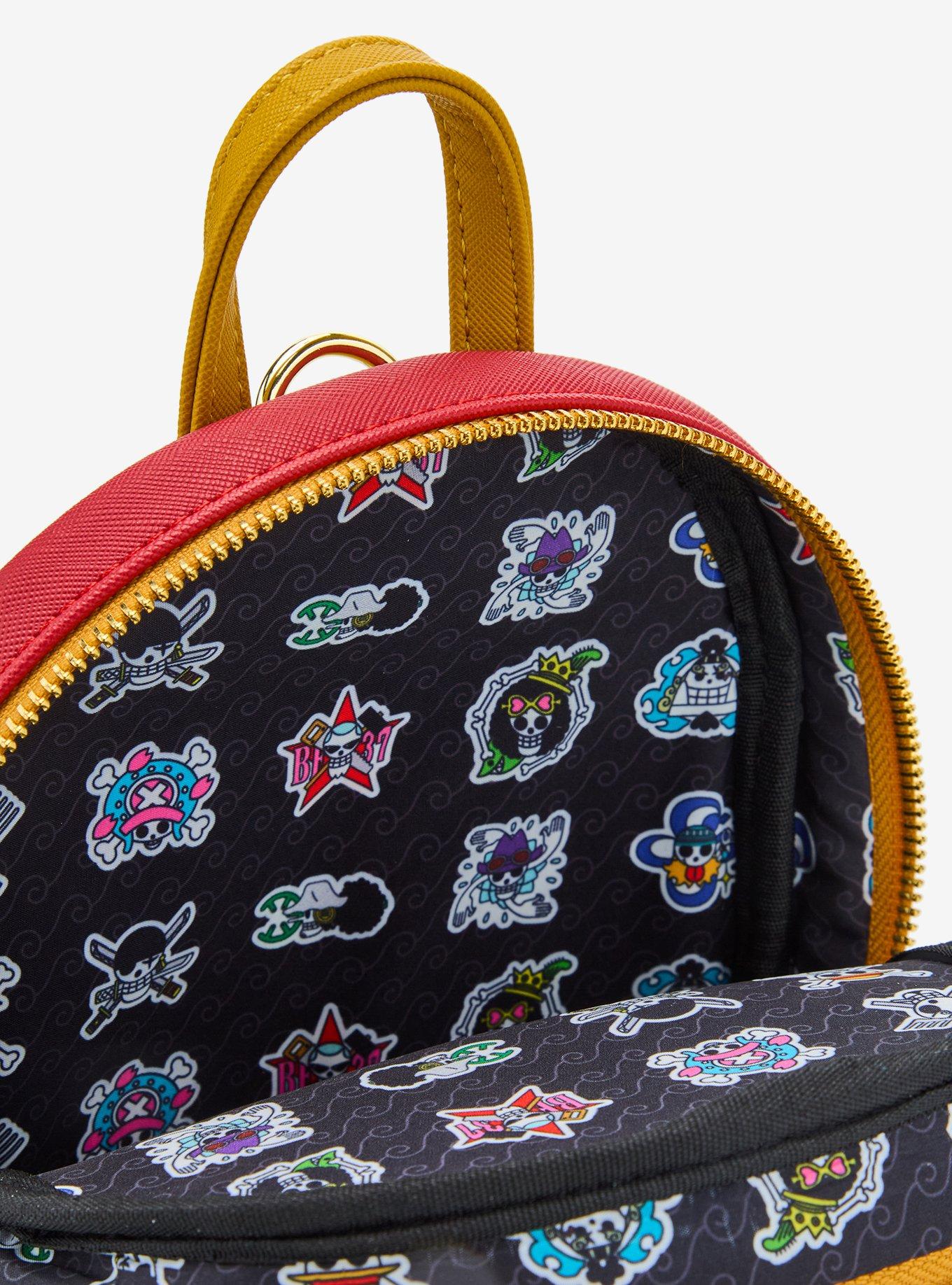 Loungefly One Piece Straw Hat Crew Jolly Roger Sling Bag with Coin Purse, , alternate