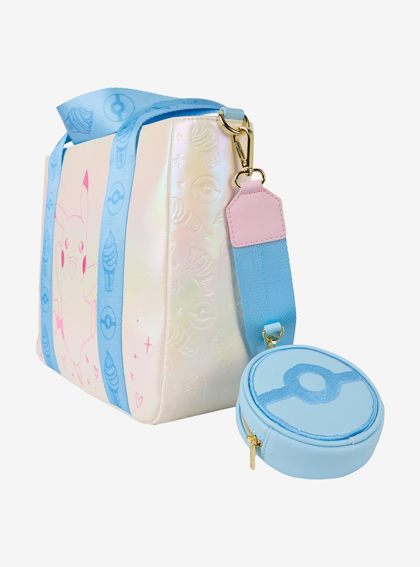 Loungefly Pokémon Pikachu Iridescent Desserts Crossbody Tote with Coin Purse, , alternate