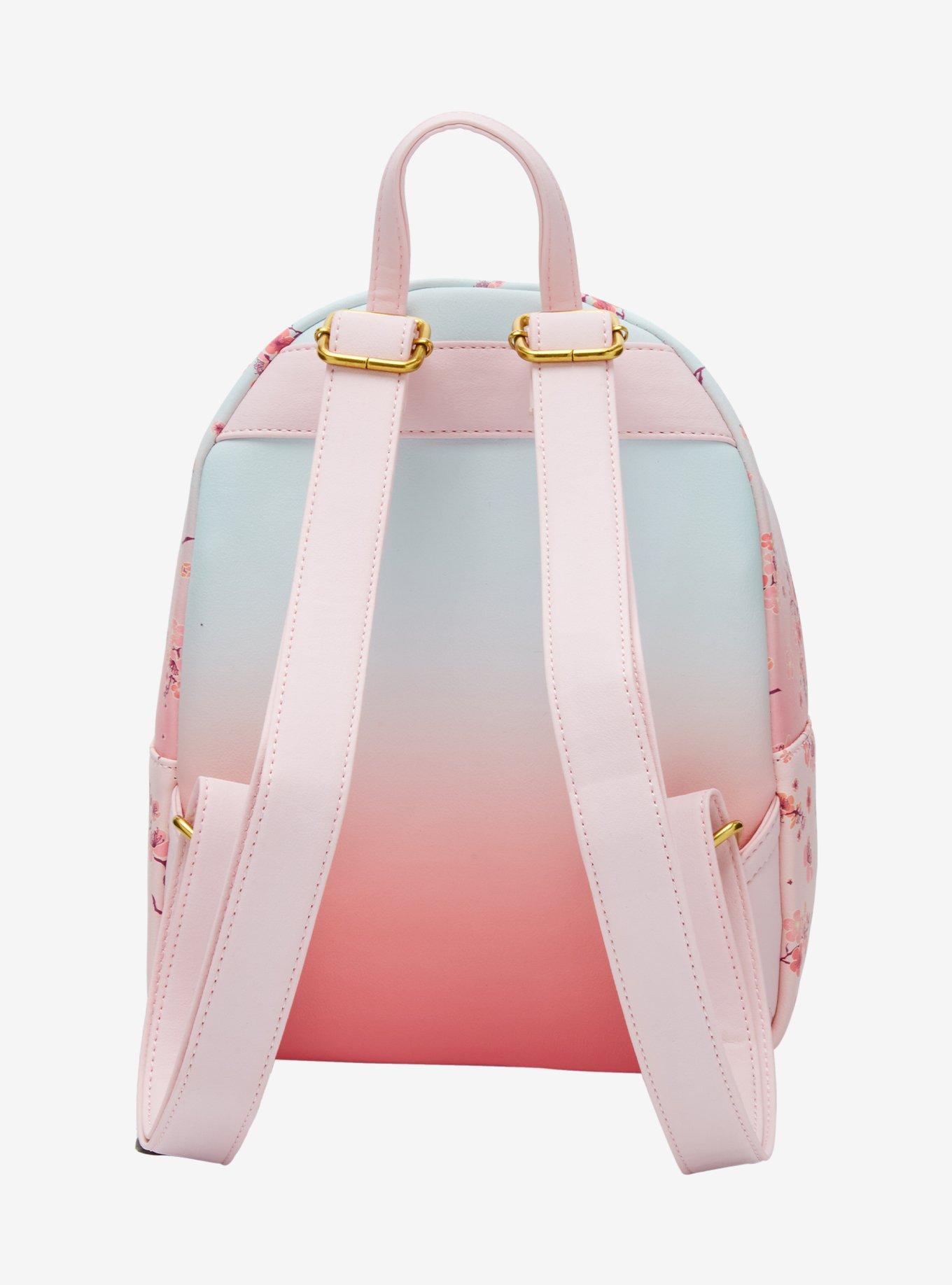 Loungefly Disney Stitch & Scrump Cherry Blossoms Mini Backpack