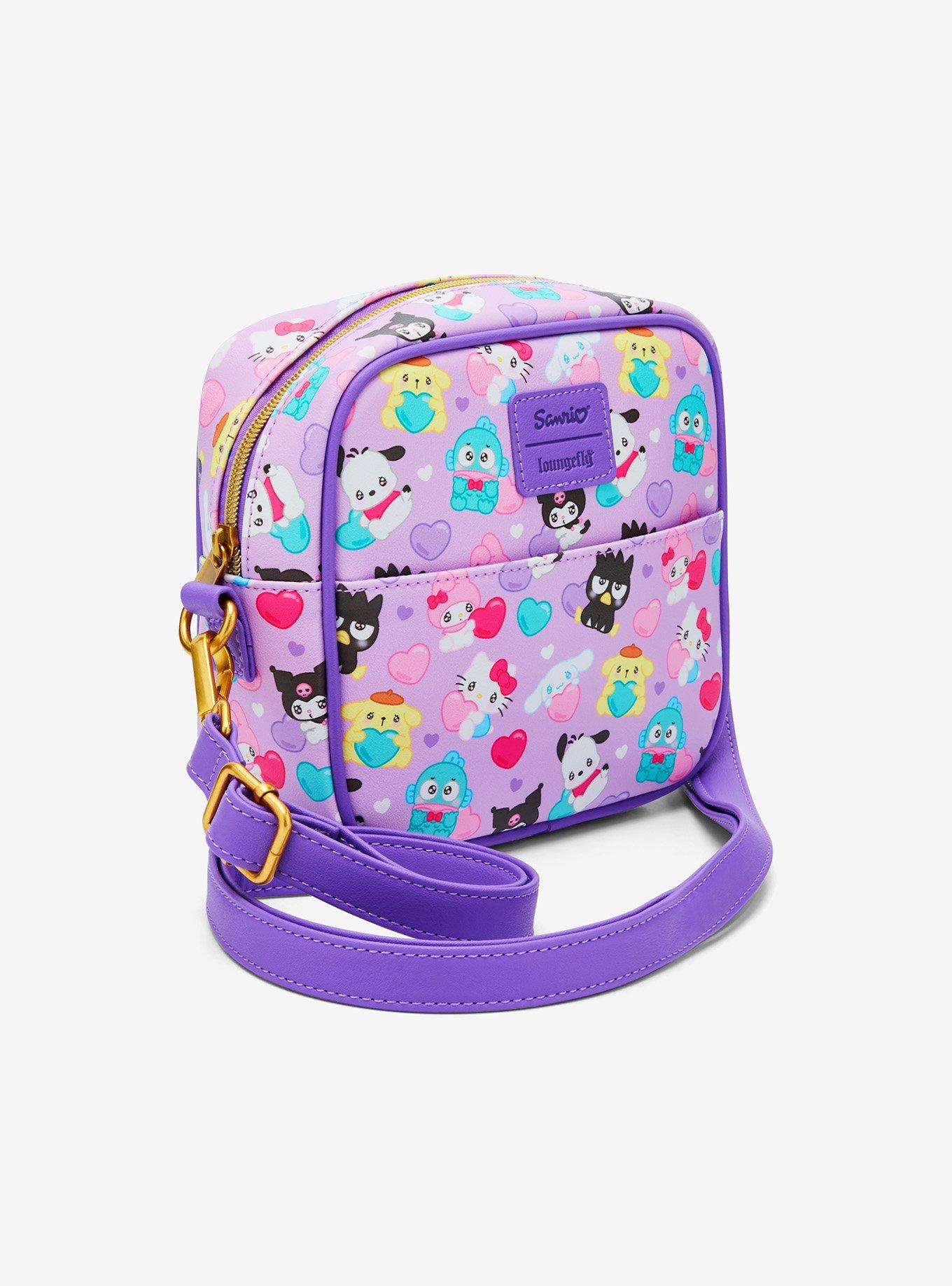 Loungefly Hello Kitty And Friends Hearts Crossbody Bag