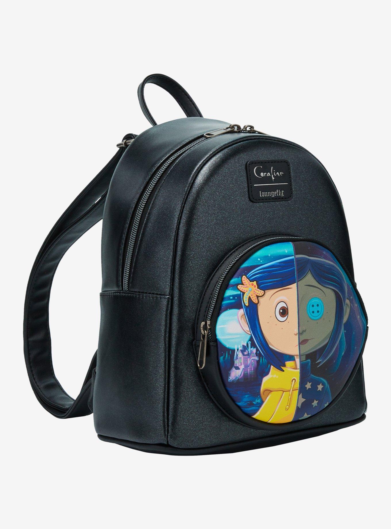 Loungefly Coraline Split Face Iridescent Mini Backpack, , hi-res