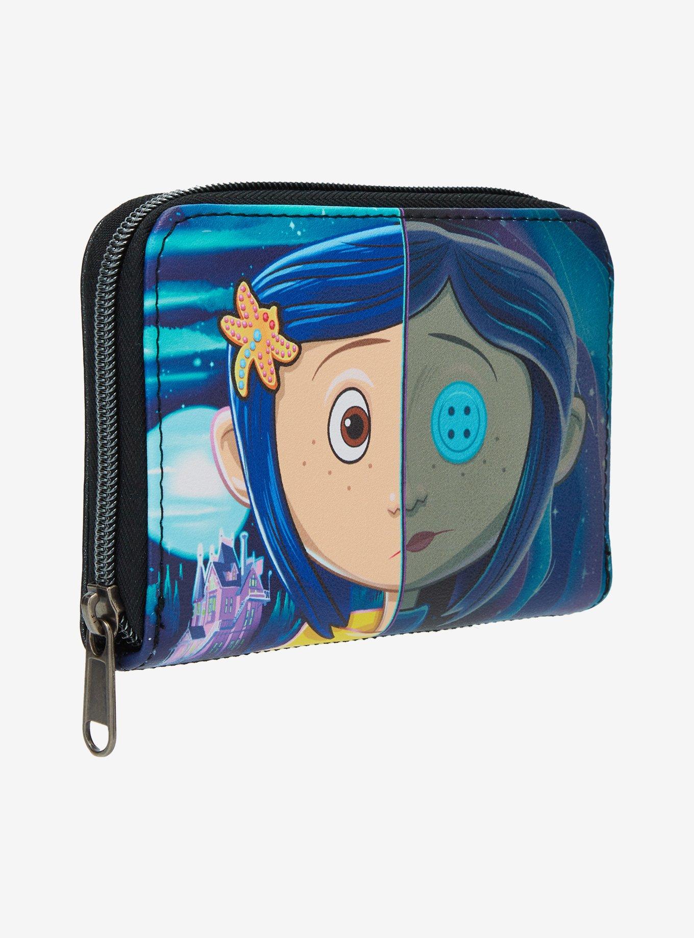 Loungefly Coraline Split Face Mini Zipper Wallet