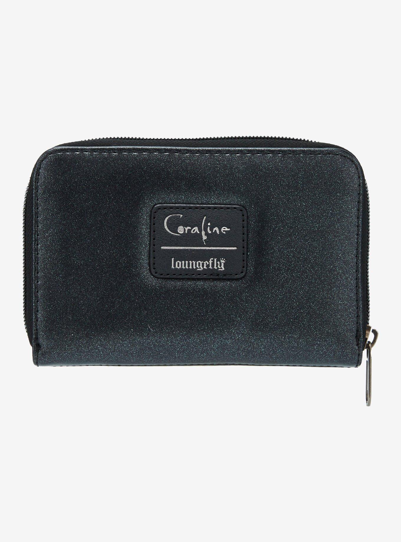 Loungefly Coraline Split Face Mini Zipper Wallet, , alternate