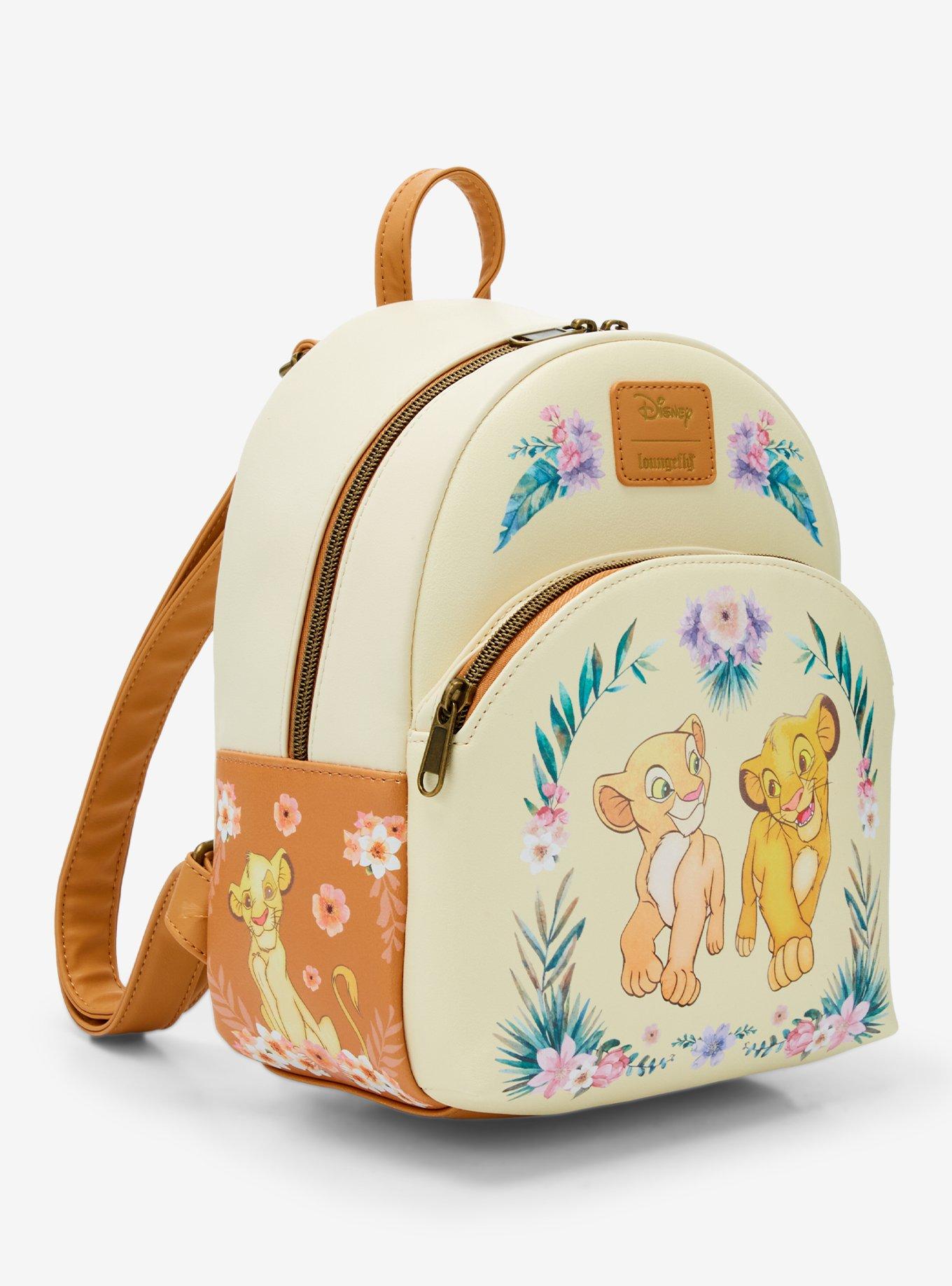 Loungefly Disney The Lion King Simba & Nala Floral Mini Backpack, , hi-res