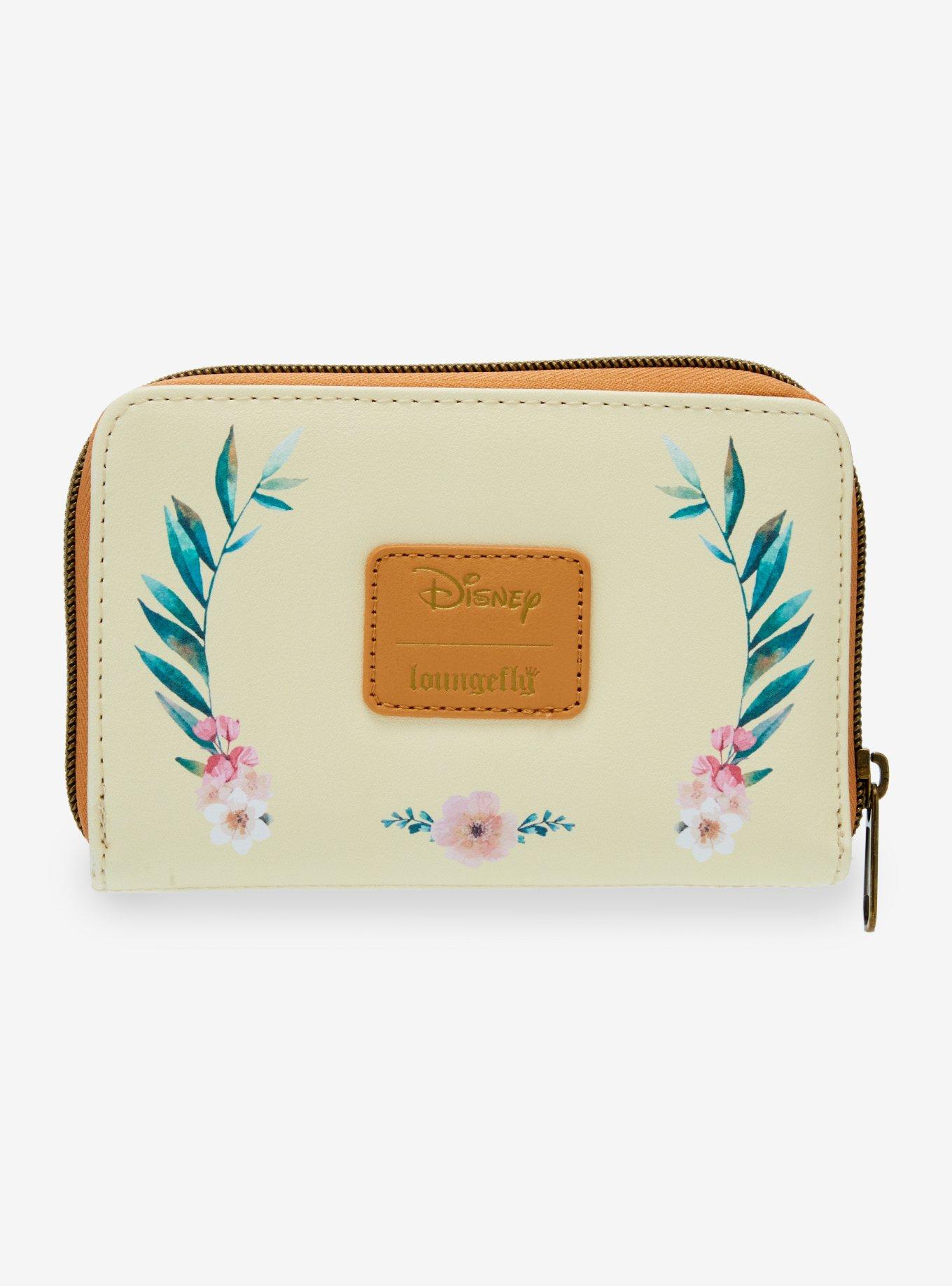 Loungefly Disney The Lion King Simba & Nala Floral Mini Zipper Wallet, , alternate