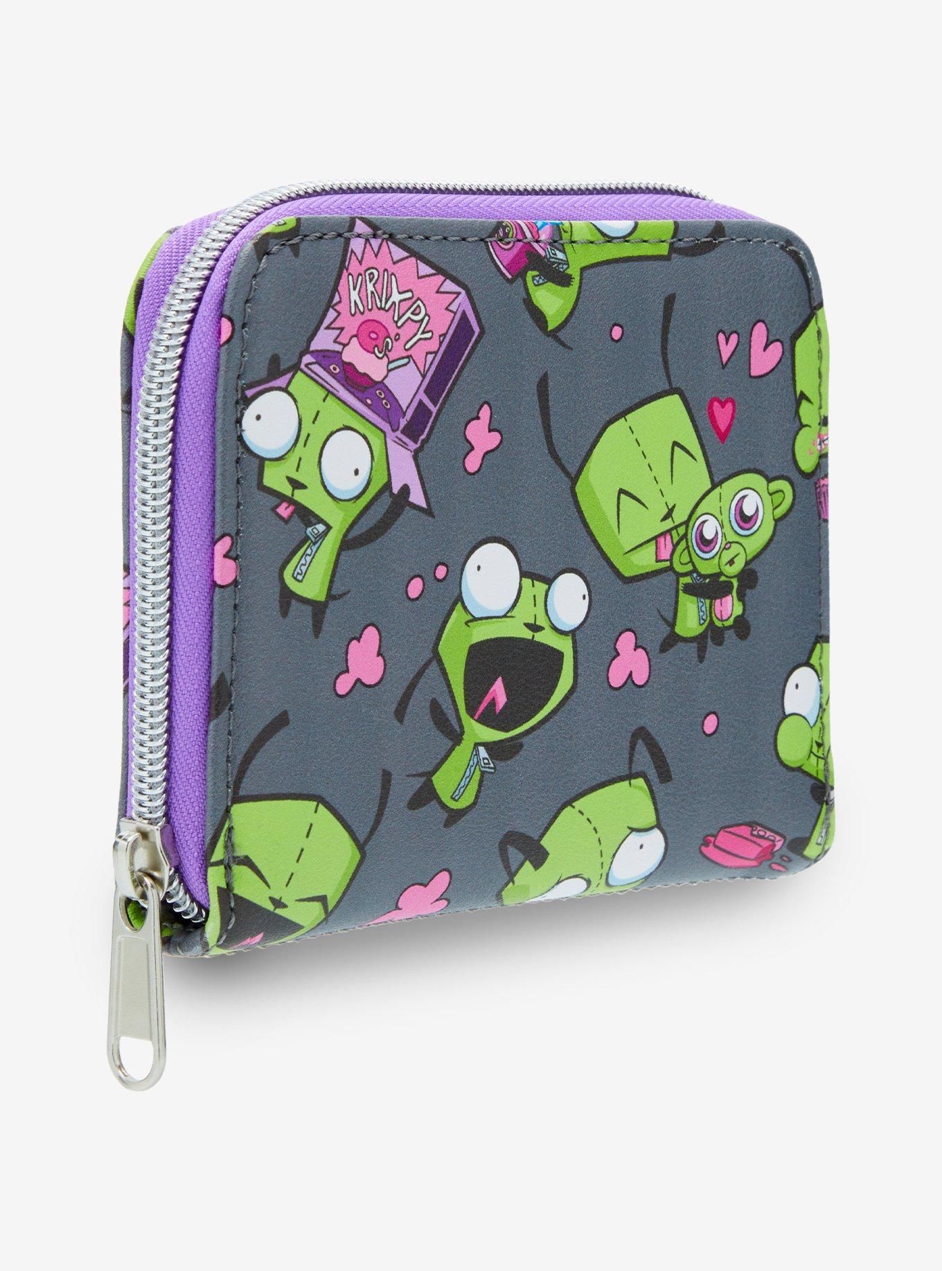 Loungefly Invader Zim GIR Snacks & Pig Mini Zipper Wallet, , hi-res