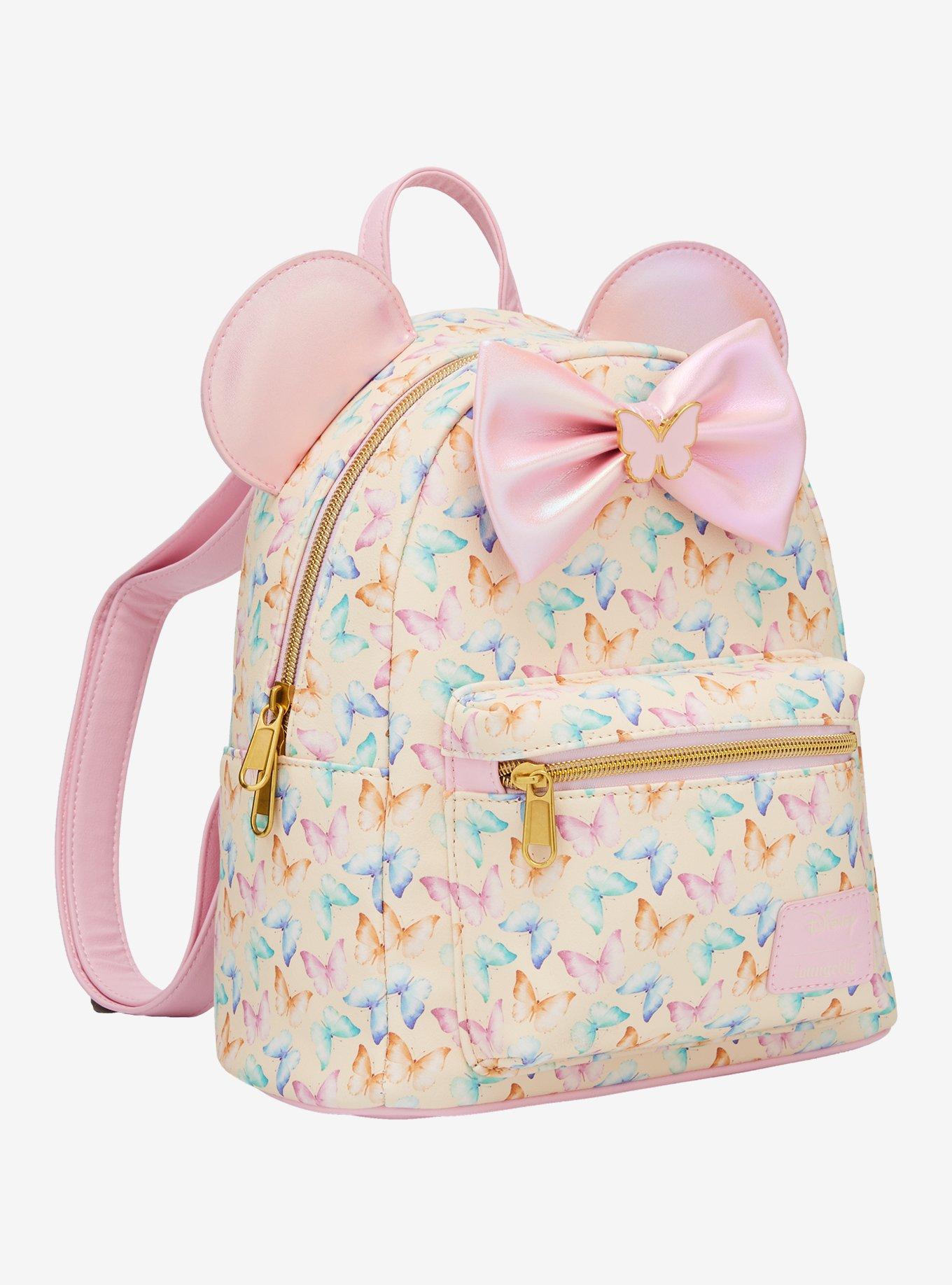 Loungefly Disney Minnie Mouse Ears Butterfly Mini Backpack, , hi-res