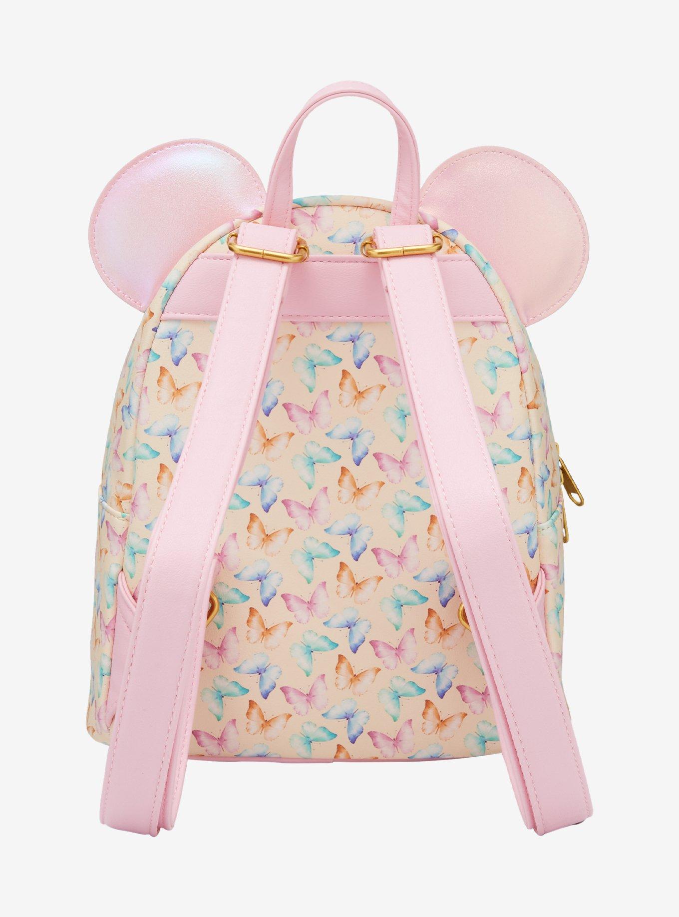 Loungefly Disney Minnie Mouse Ears Butterfly Mini Backpack, , alternate