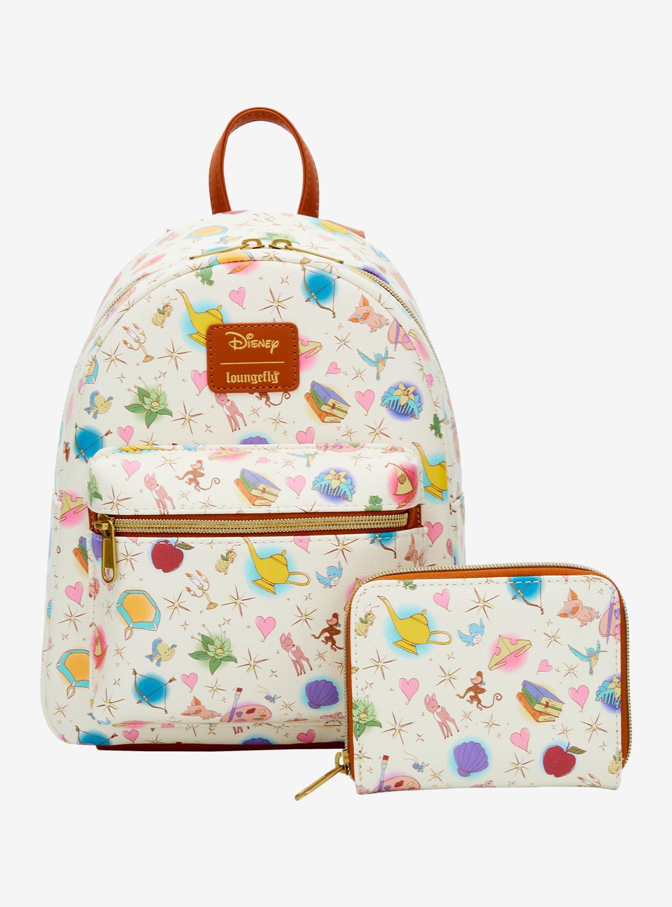 Loungefly Disney Princess Icons & Sidekicks Mini Zipper Wallet