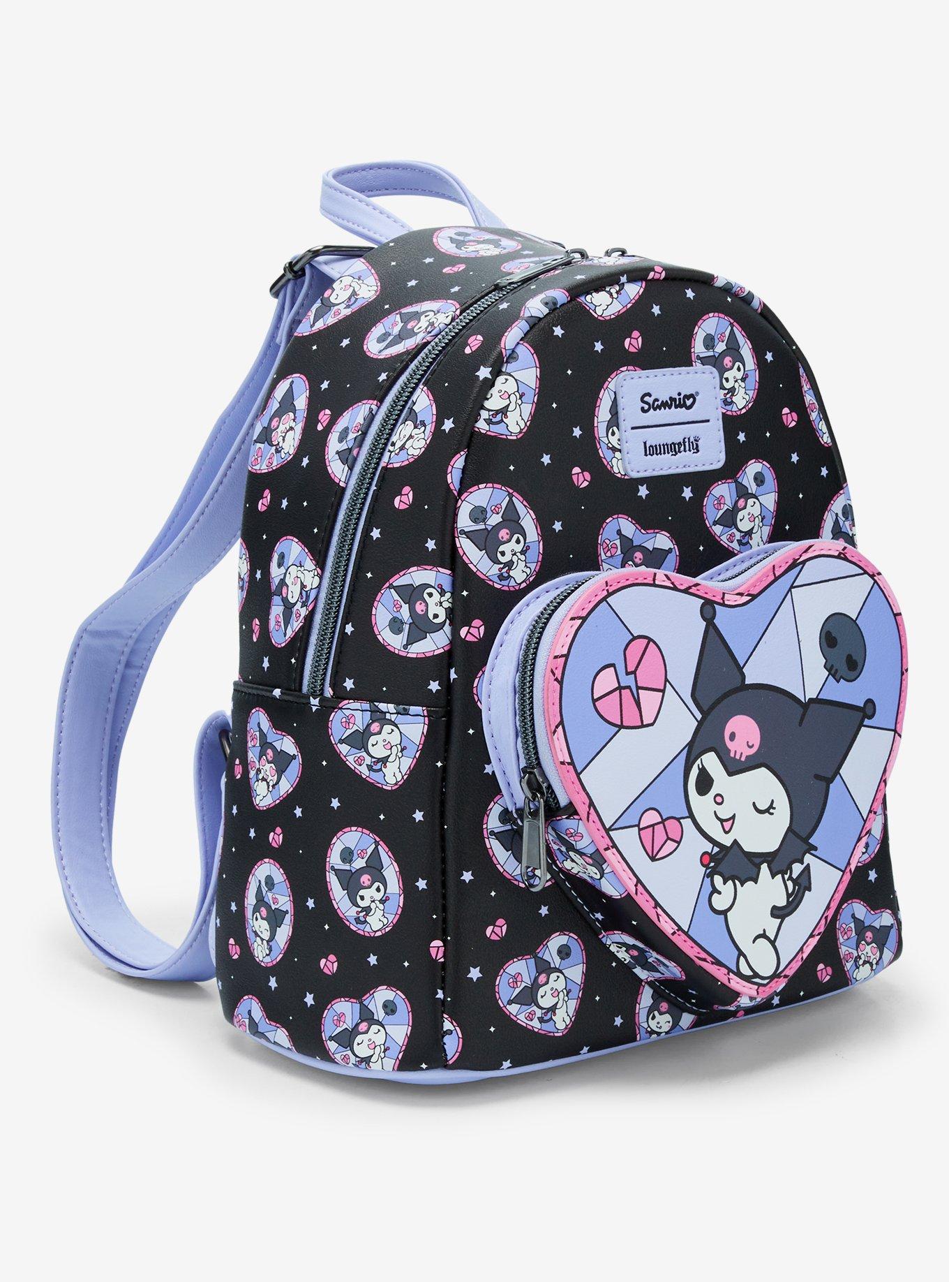 Loungefly Kuromi Stained Glass Mini Backpack, , hi-res