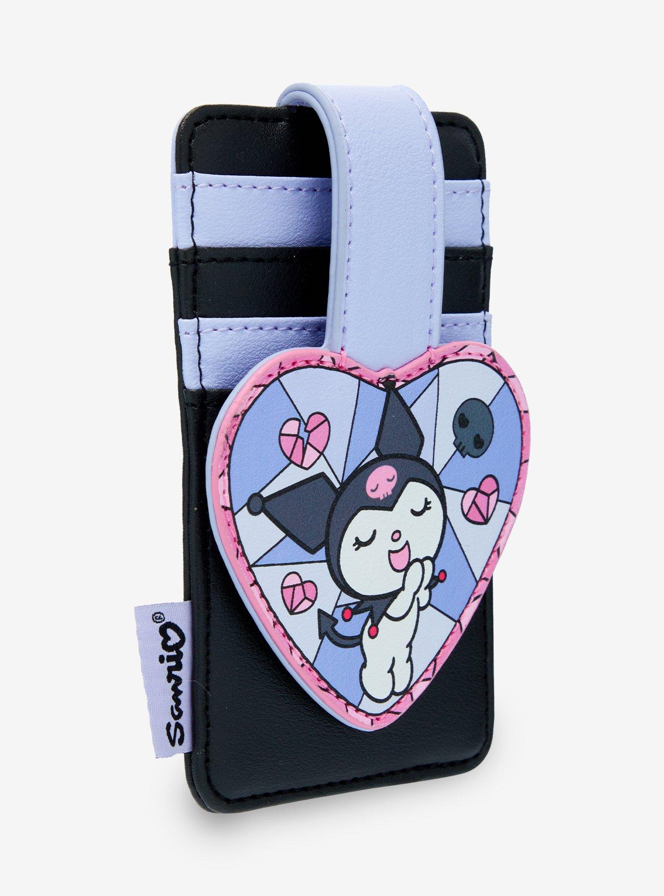 Loungefly Kuromi Stained Glass Vertical Cardholder, , hi-res