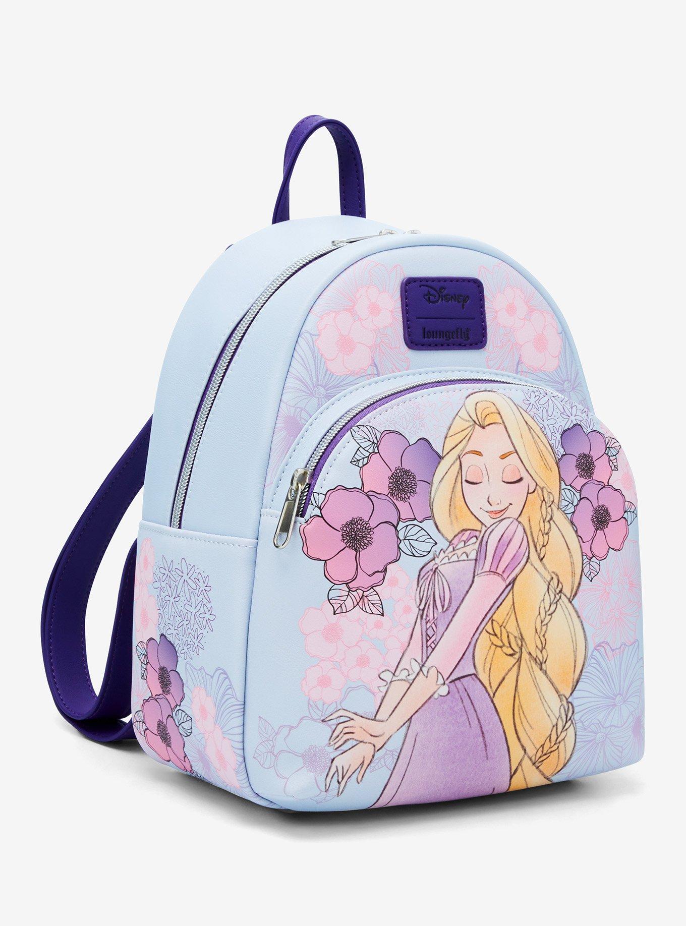 Loungefly Disney Tangled Rapunzel Pastel Flowers Mini Backpack, , hi-res