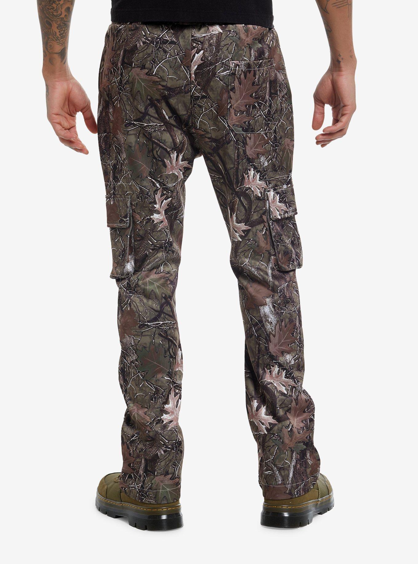 Brown Real Tree Camo Cargo Pants, BLACK, alternate