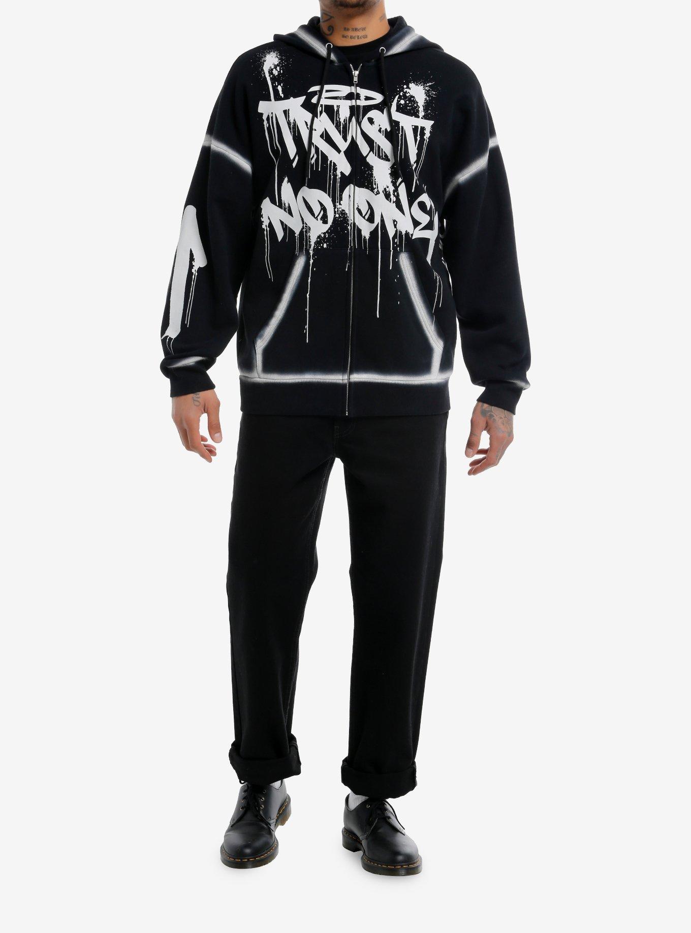 Trust No One Graffiti Hoodie, , alternate