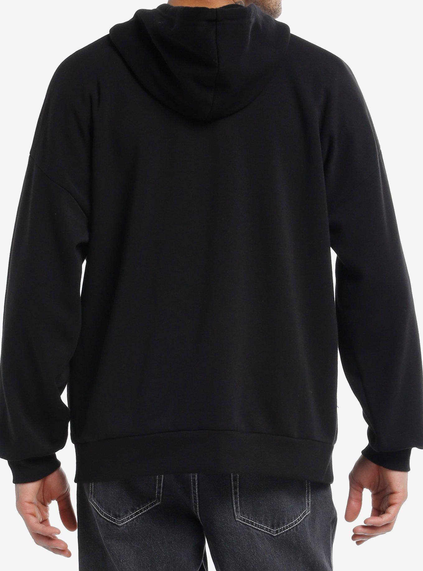Social Collision Winged Skulls & Swords Hoodie, BLACK, alternate