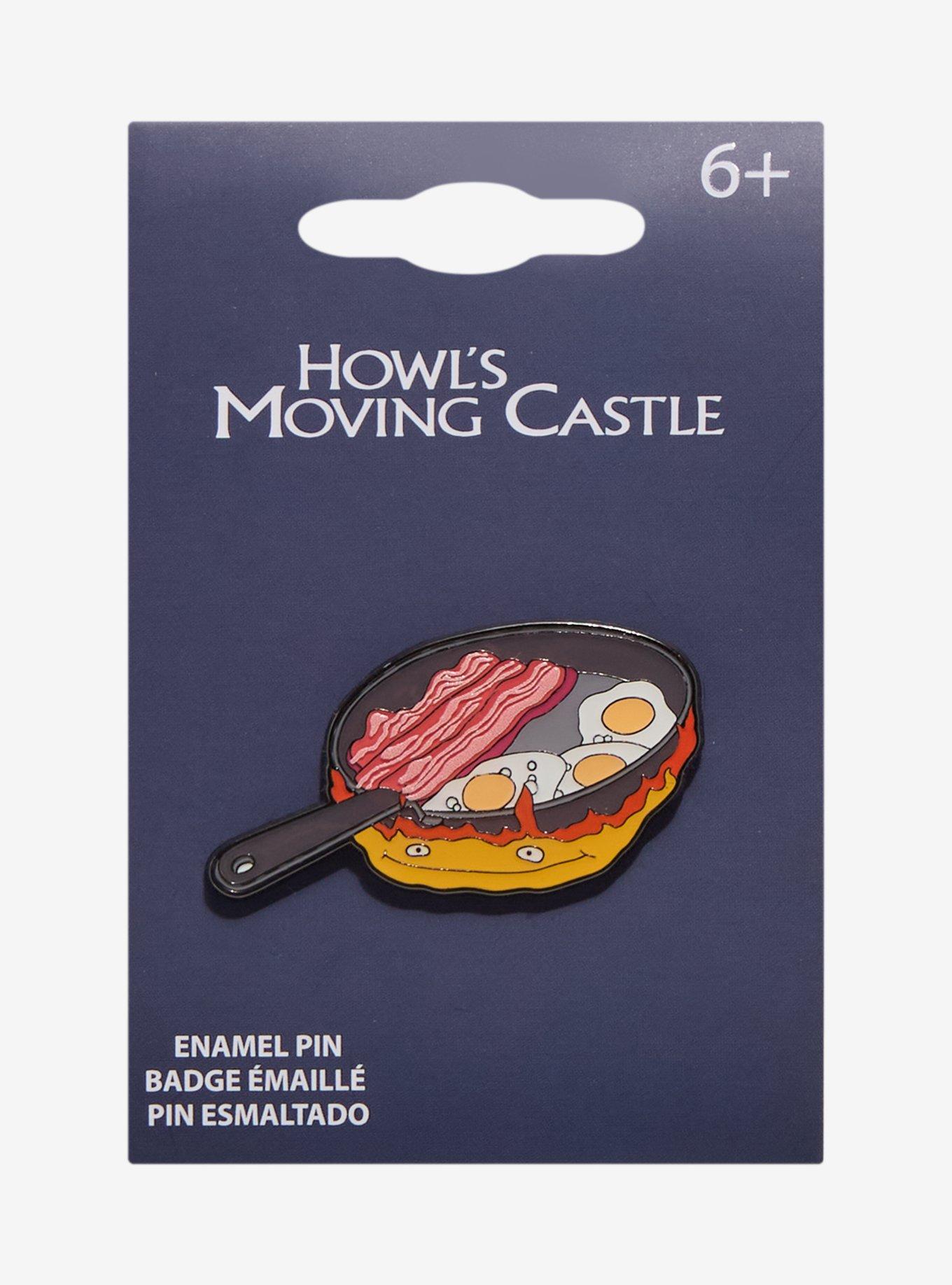 Studio Ghibli® Howl's Moving Castle Calcifer Frying Pan Enamel Pin, , hi-res