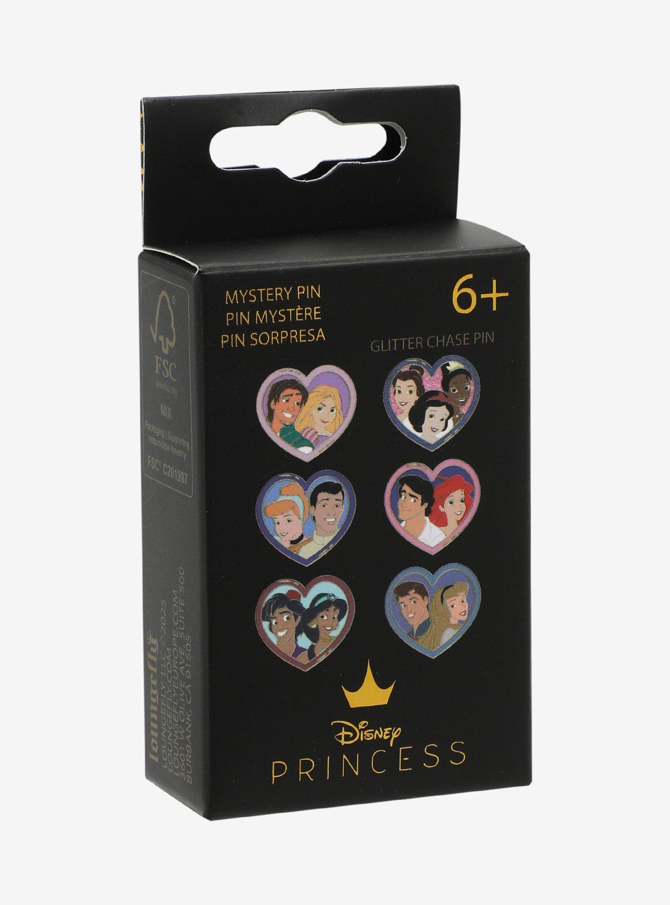 Loungefly Disney Couple Heart Blind Box Enamel Pin, , hi-res