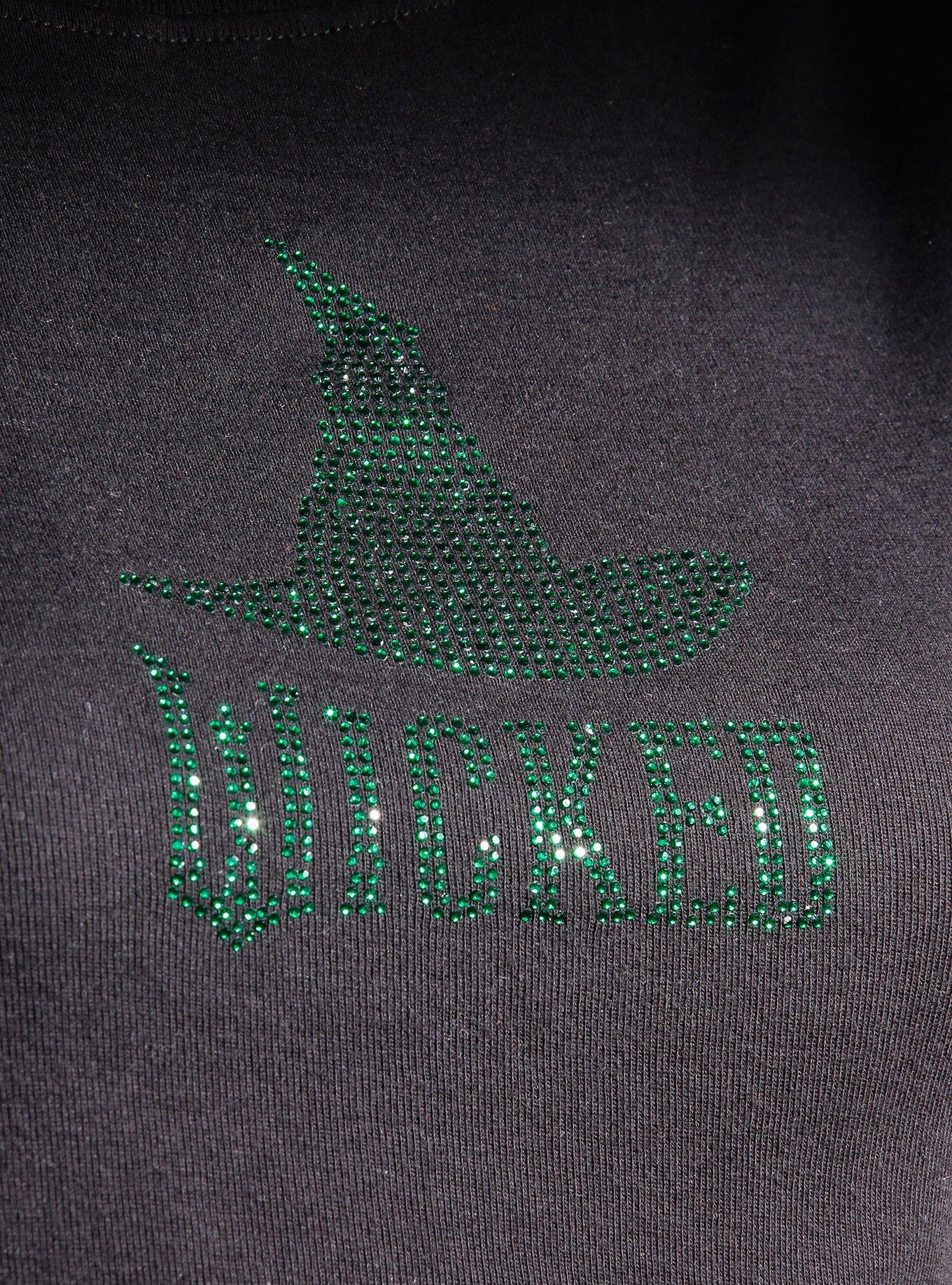 Wicked Rhinestone Girls Baby T-Shirt, GREEN, alternate