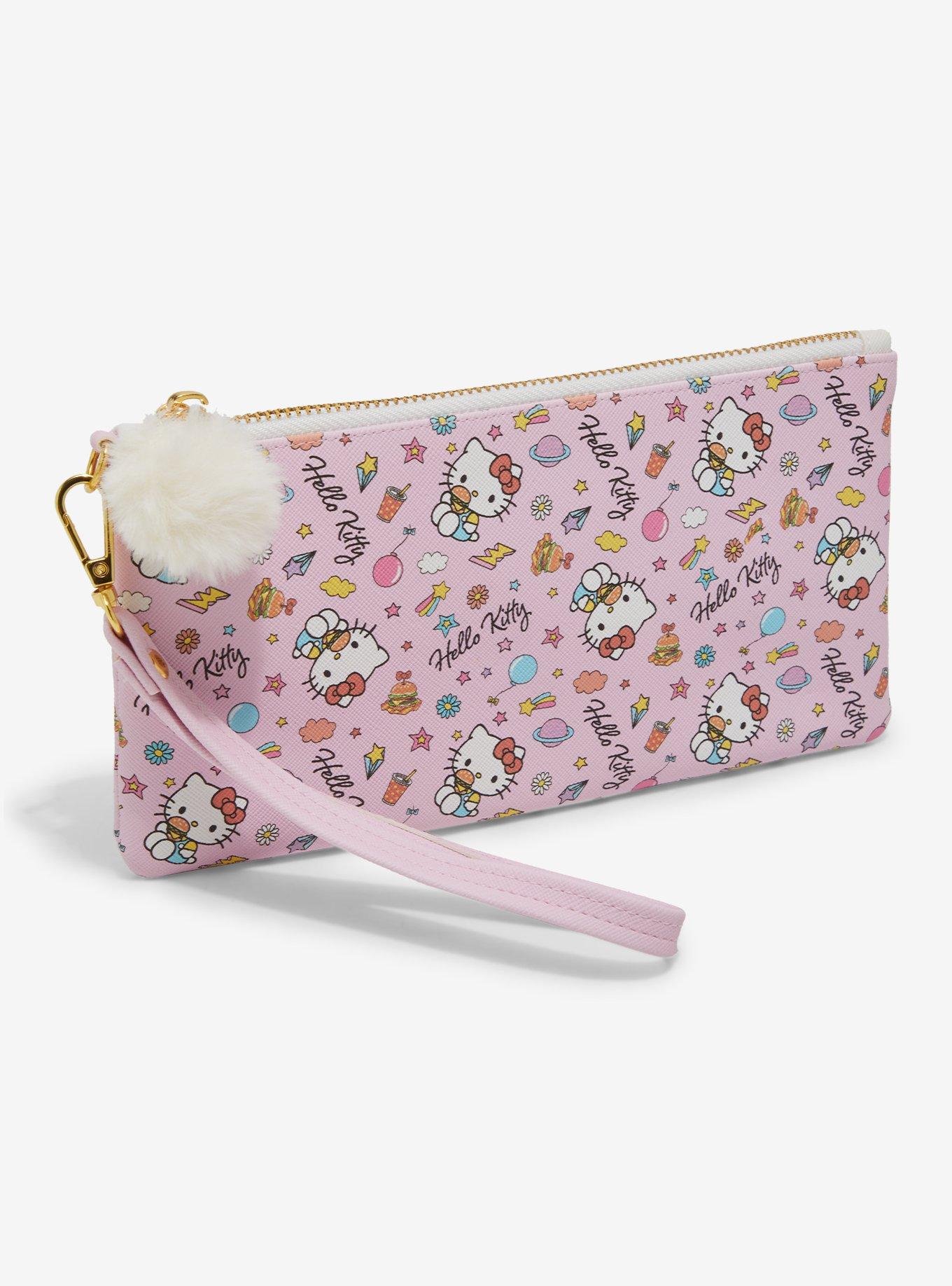 Sanrio Hello Kitty Food Allover Print Wristlet Pouch, , alternate