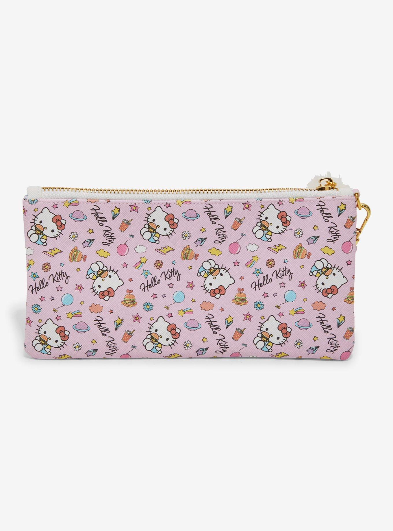 Sanrio Hello Kitty Food Allover Print Wristlet Pouch, , alternate