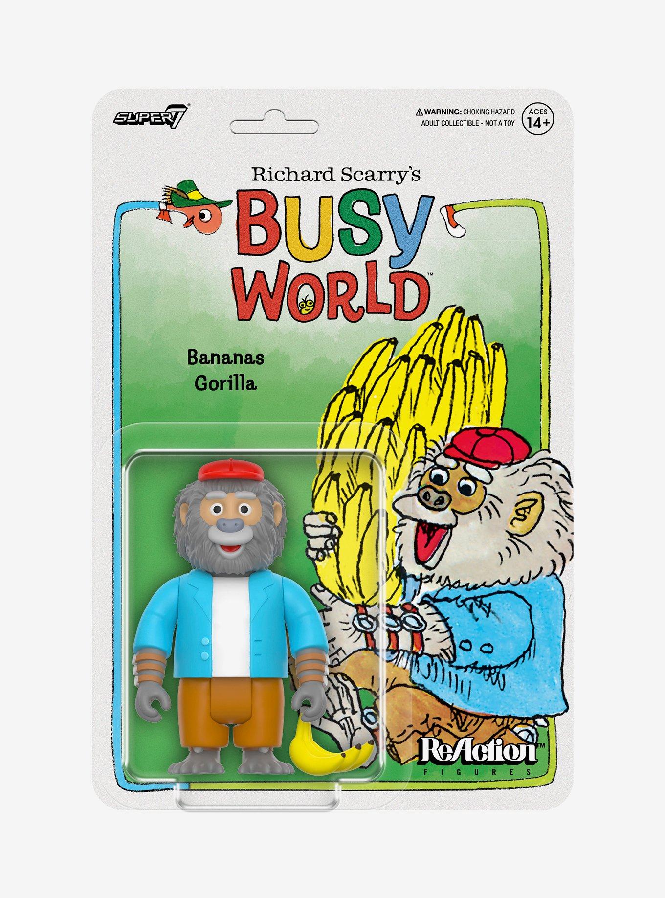 Super7 ReAction Richard Scarry's Busy World Bananas Gorilla Figure, , hi-res