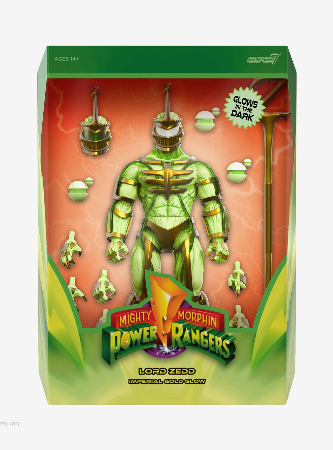 Super7 Mighty Morphin Power Rangers Lord Zedd (Imperial Gold Glow) Glow-in-the-Dark Figure, , alternate