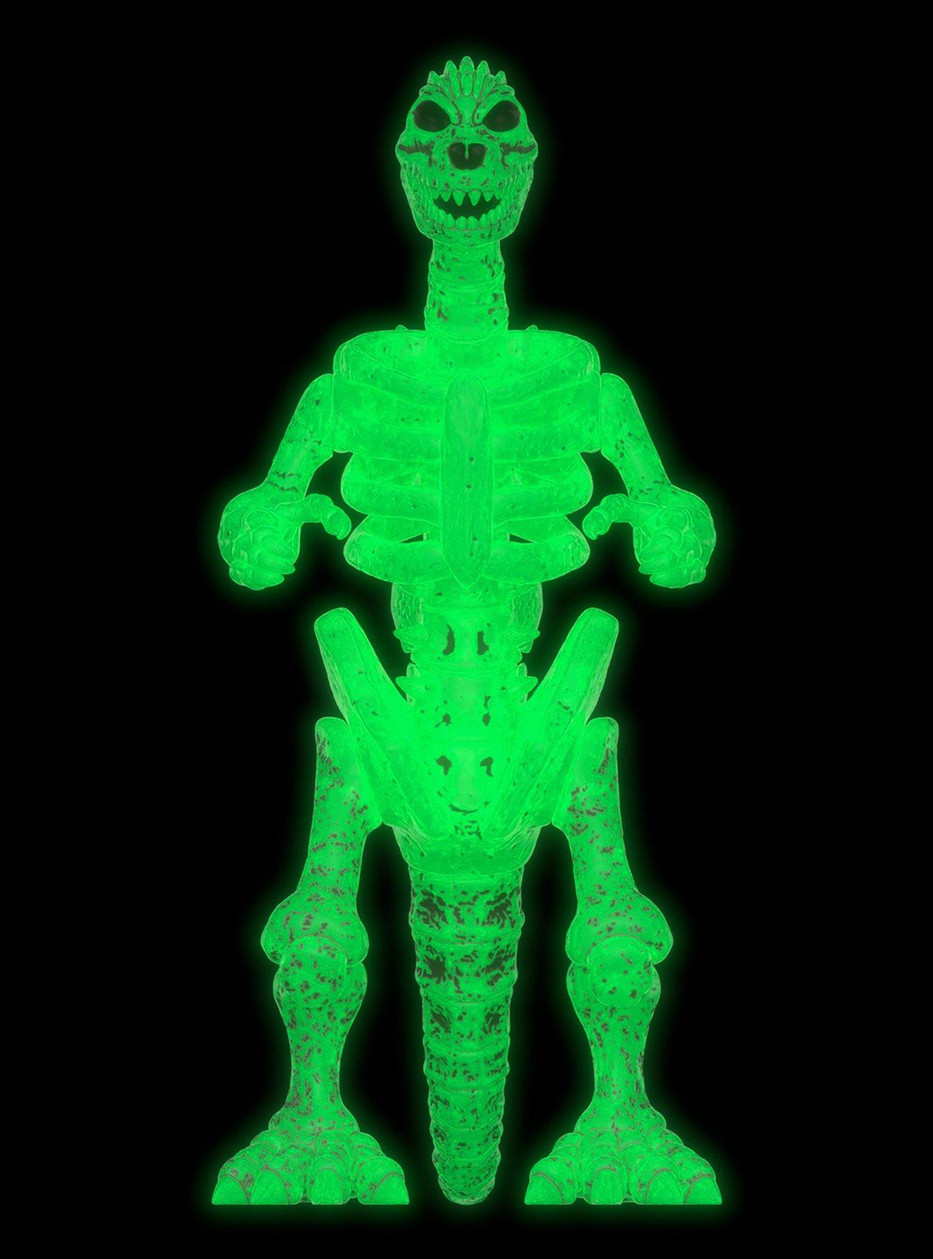 Super7 Godzilla ReAction Godzilla Skeleton Glow-in-the-Dark Figure, , alternate