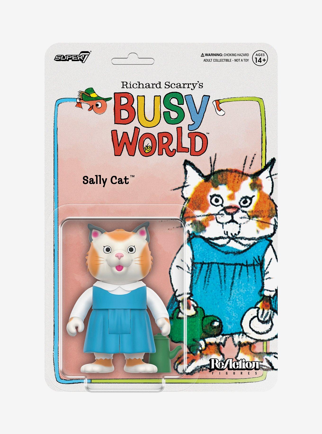 Super7 ReAction Richard Scarry's Busy World Sally Cat Figure, , hi-res