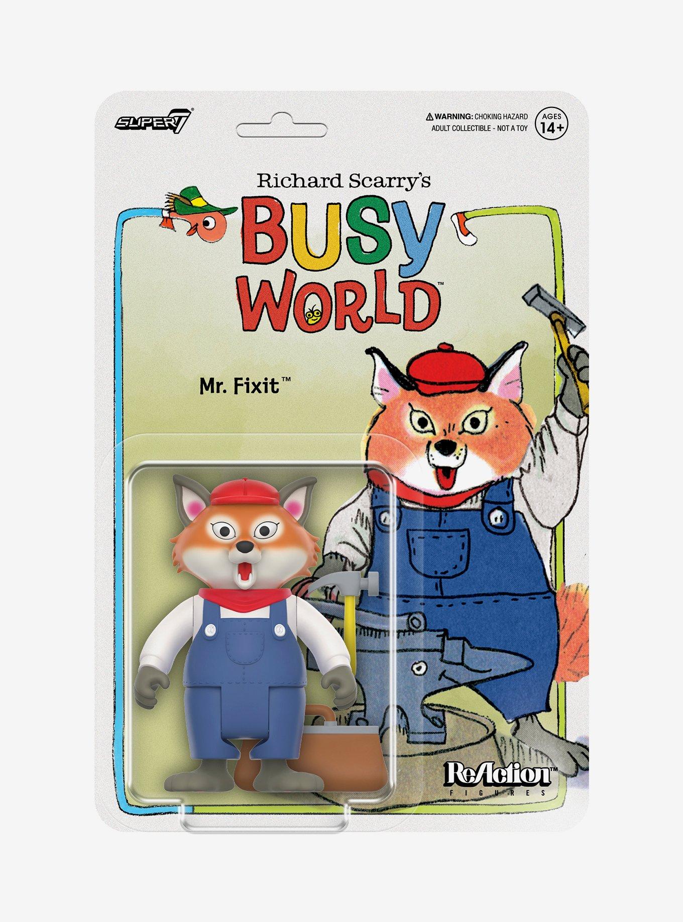Super7 ReAction Richard Scarry's Busy World Mr. Fixit Figure, , hi-res