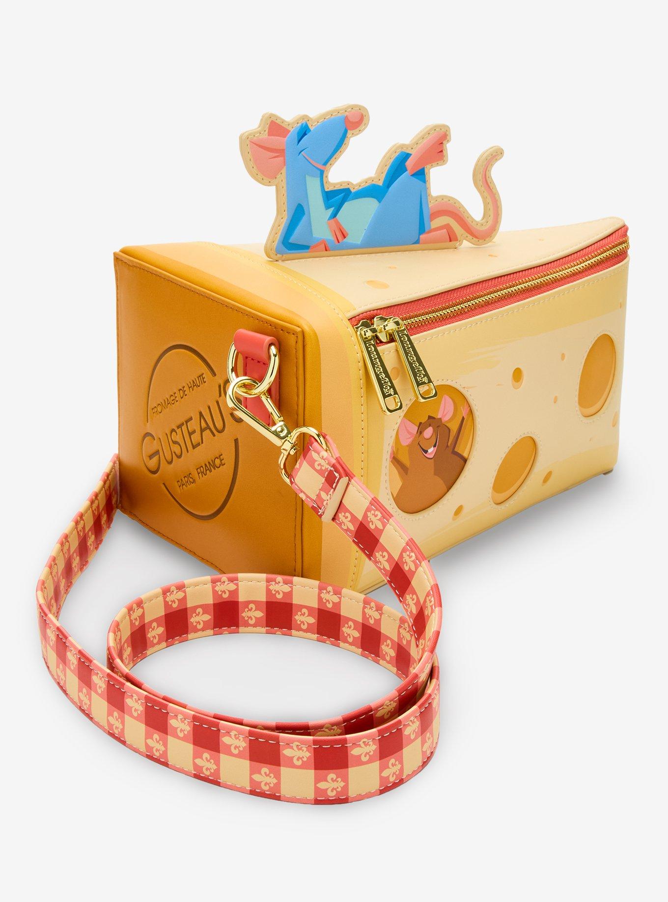 Loungefly Disney Pixar Ratatouille Remy & Emile Cheese Wedge Figural Crossbody Bag, , hi-res