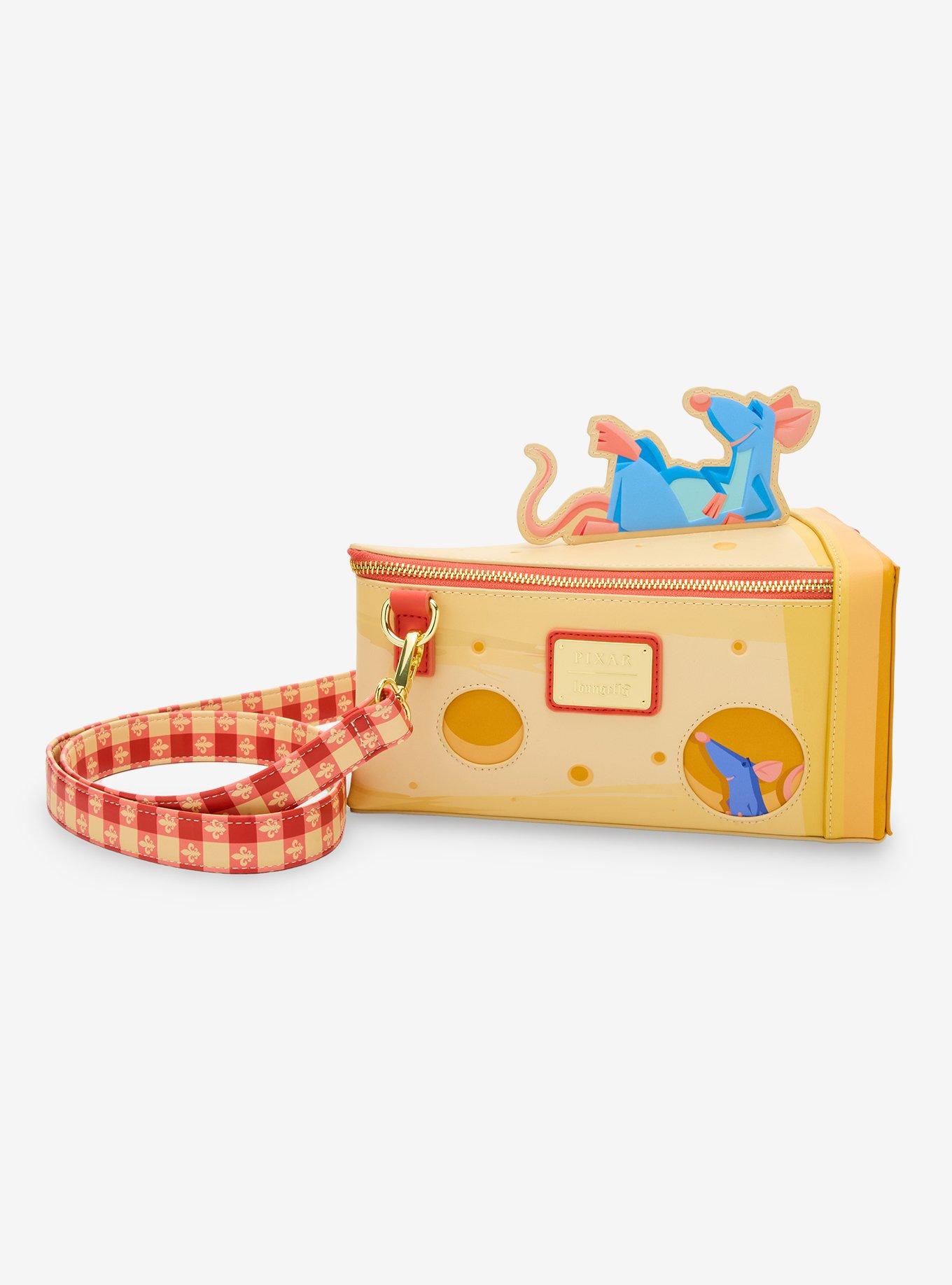 Loungefly Disney Pixar Ratatouille Remy & Emile Cheese Wedge Figural Crossbody Bag, , alternate