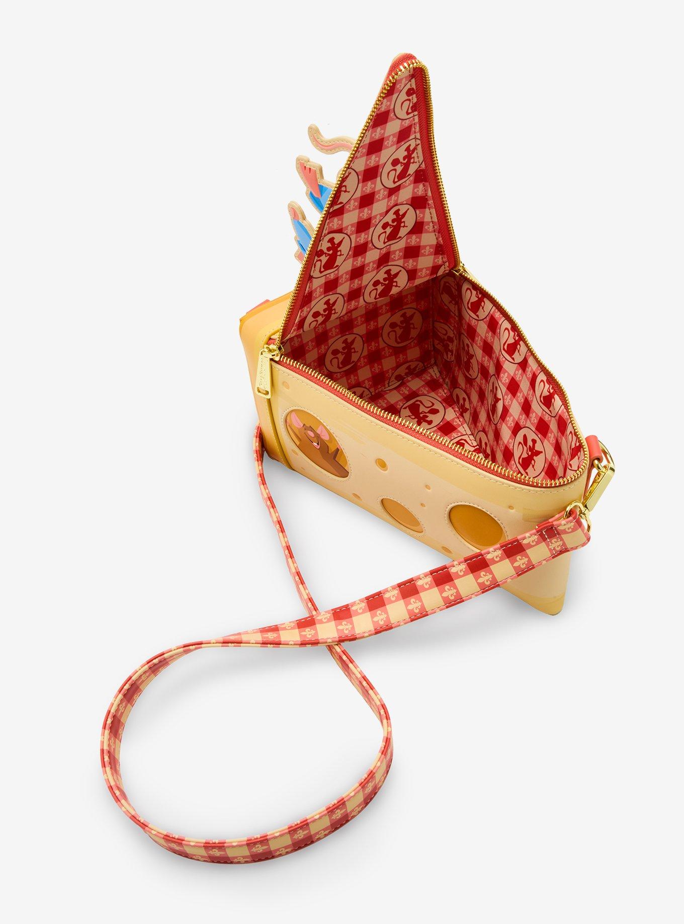 Loungefly Disney Pixar Ratatouille Remy & Emile Cheese Wedge Figural Crossbody Bag, , alternate