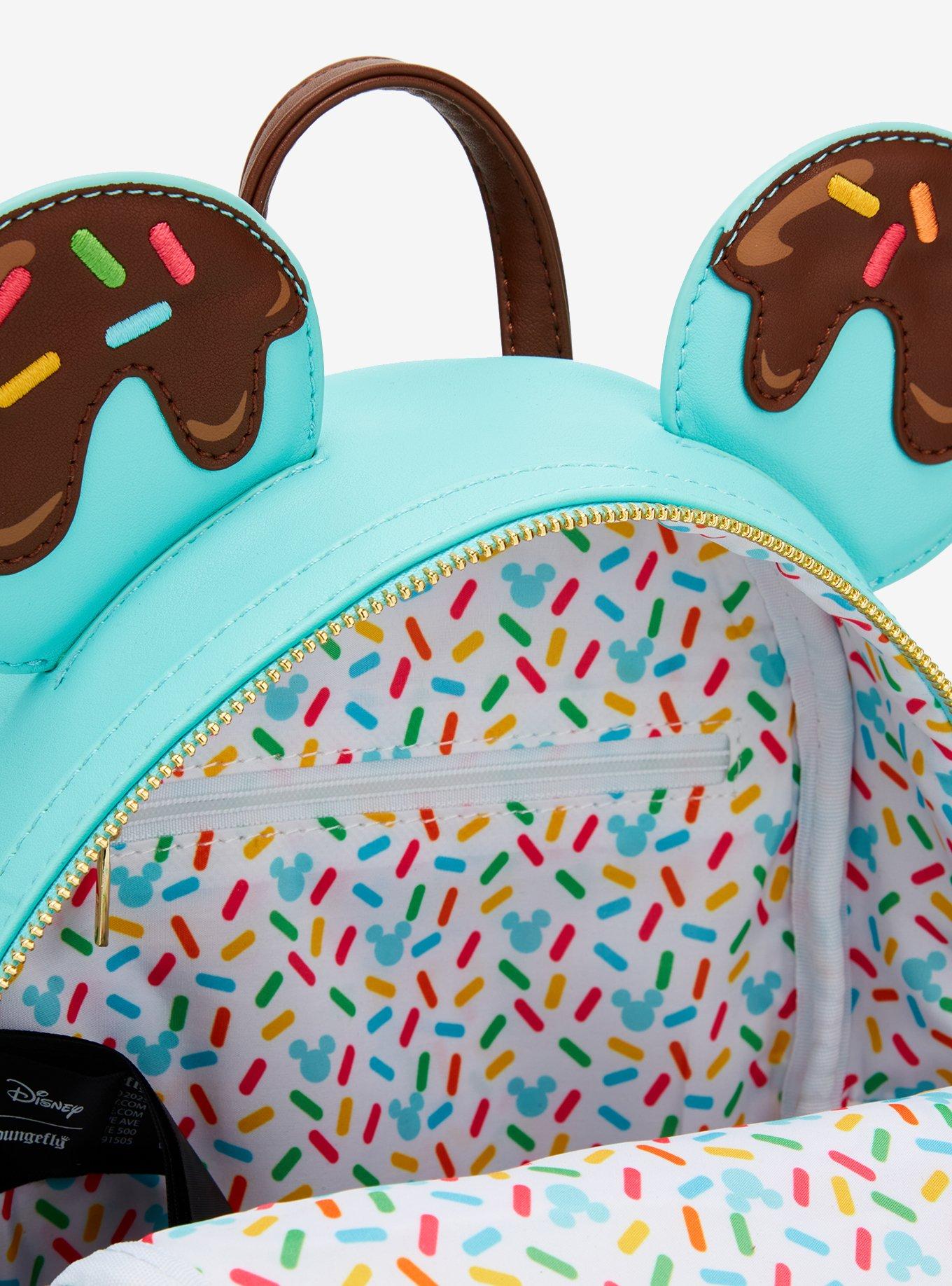 Loungefly Disney Mickey Mouse Ice Cream Cone Figural Mini Backpack, , alternate