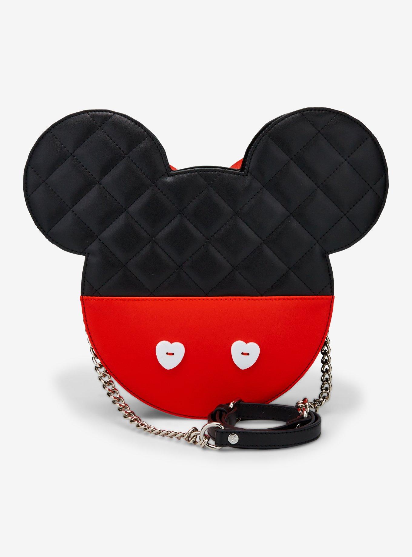 Loungefly Disney Mickey & Minnie Hearts Double Sided Crossbody Bag, , alternate
