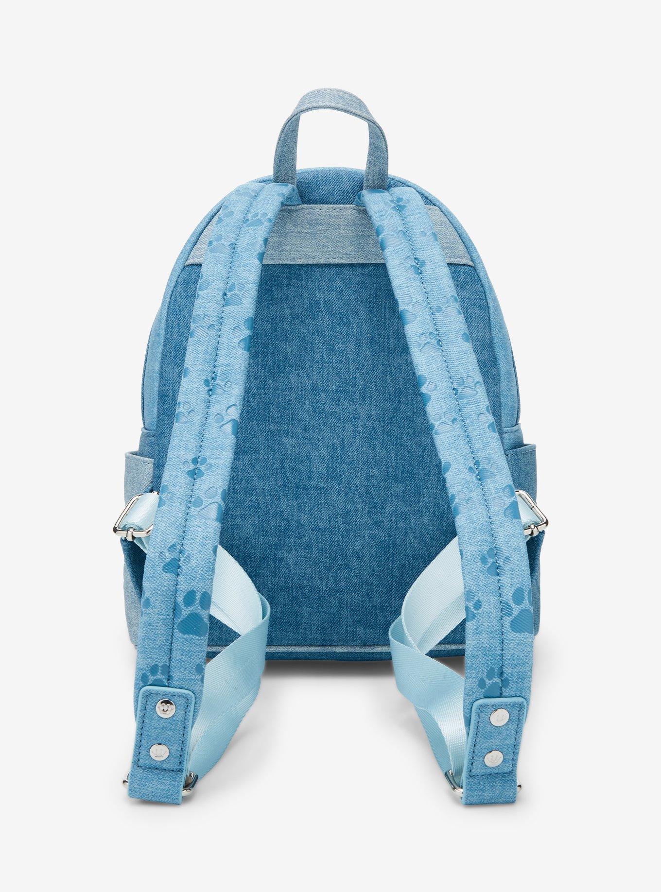 Loungefly Disney Dogs & Cats Denim Mini Backpack, , alternate