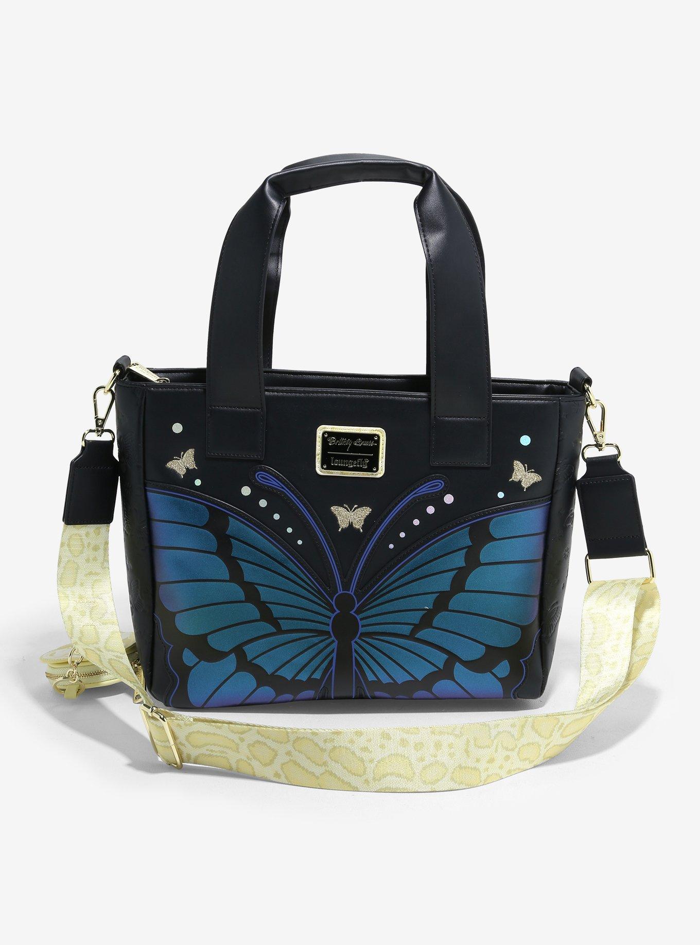 Loungefly Britney Spears Snake Butterfly Tote Bag With Coin Purse, , hi-res
