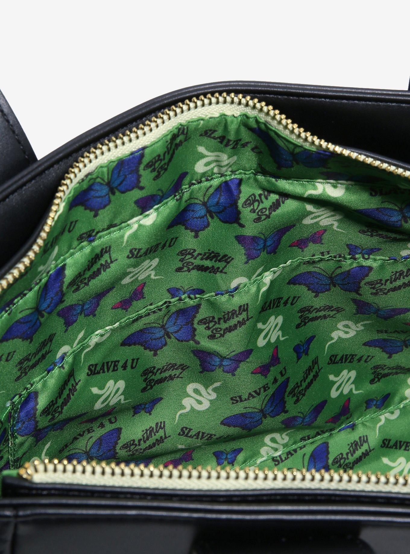 Loungefly Britney Spears Snake Butterfly Tote Bag With Coin Purse, , alternate