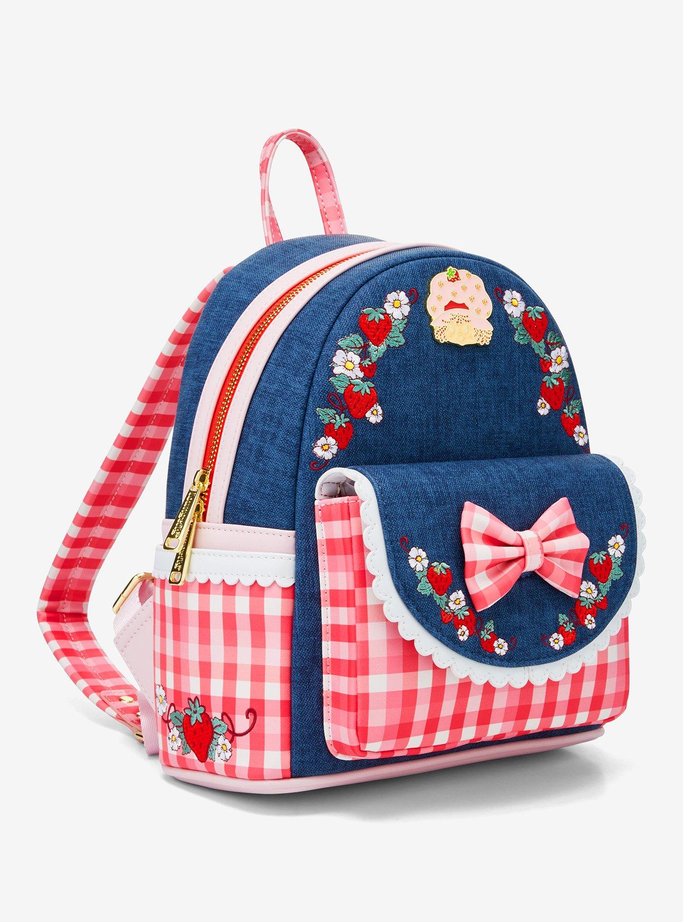 Loungefly Strawberry Shortcake Strawberry Gingham Crossbody Bag With Coin Purse, , hi-res