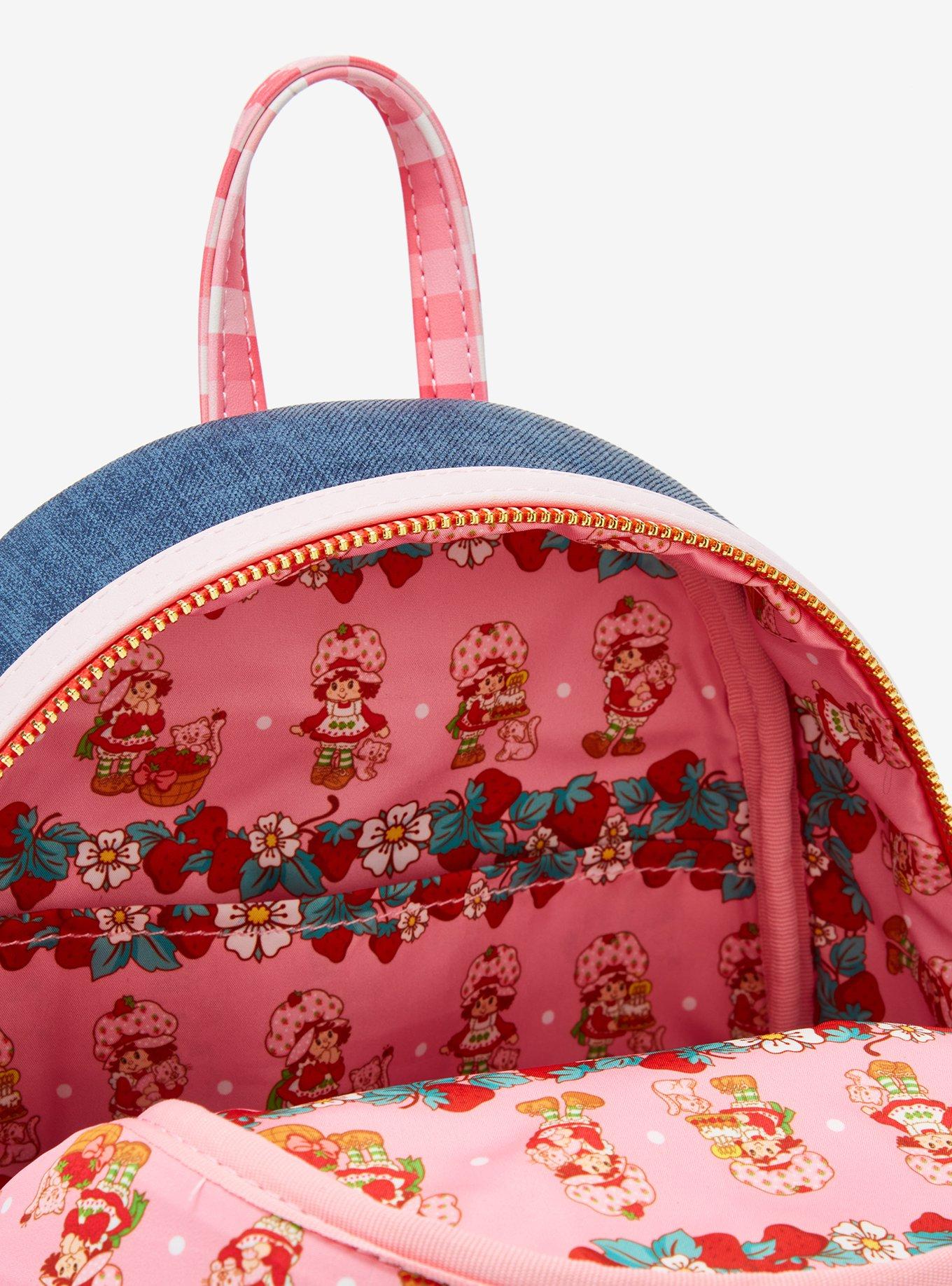 Loungefly Strawberry Shortcake Strawberry Gingham Crossbody Bag With Coin Purse, , alternate