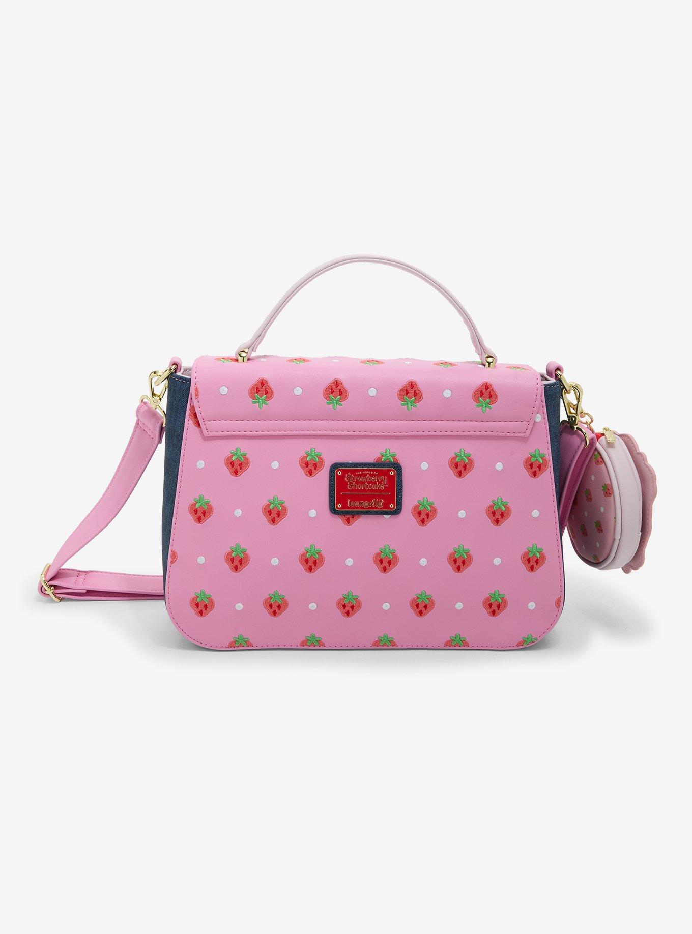 Loungefly Strawberry Shortcake Strawberry Gingham Crossbody Bag With Coin Purse, , alternate
